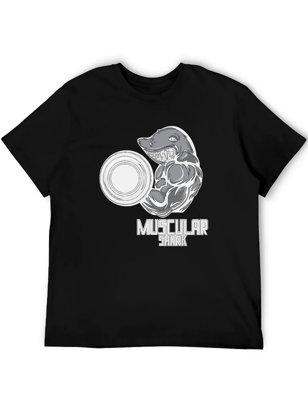 Muscular Shark Graphic T-Shirt - Gym Humor Tee product image 5