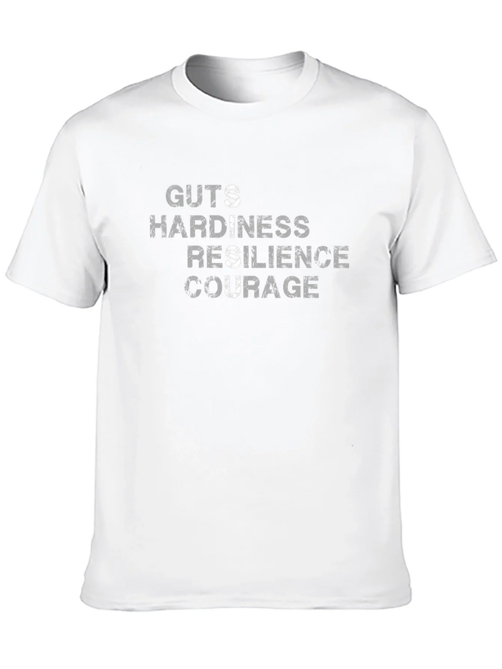 Guts Hardiness Resilience Courage Black Tee product image 9