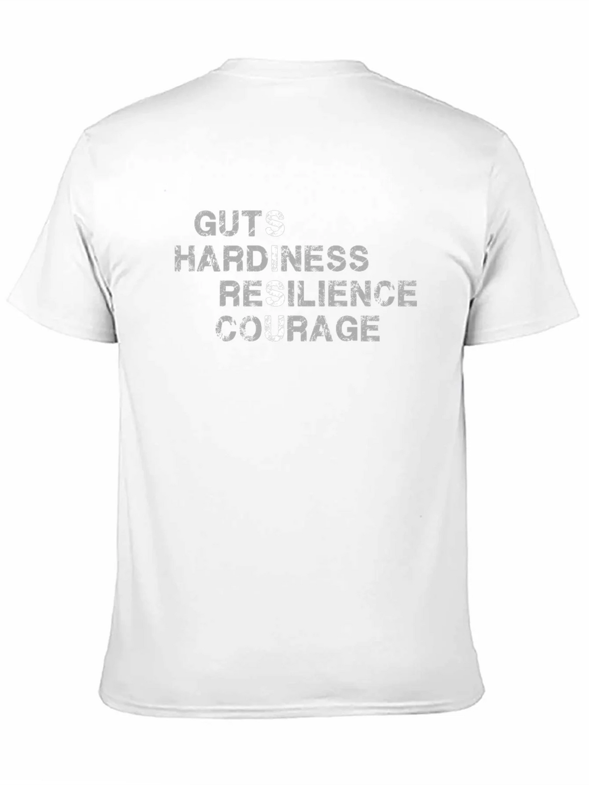 Guts Hardiness Resilience Courage Black Tee product image 10