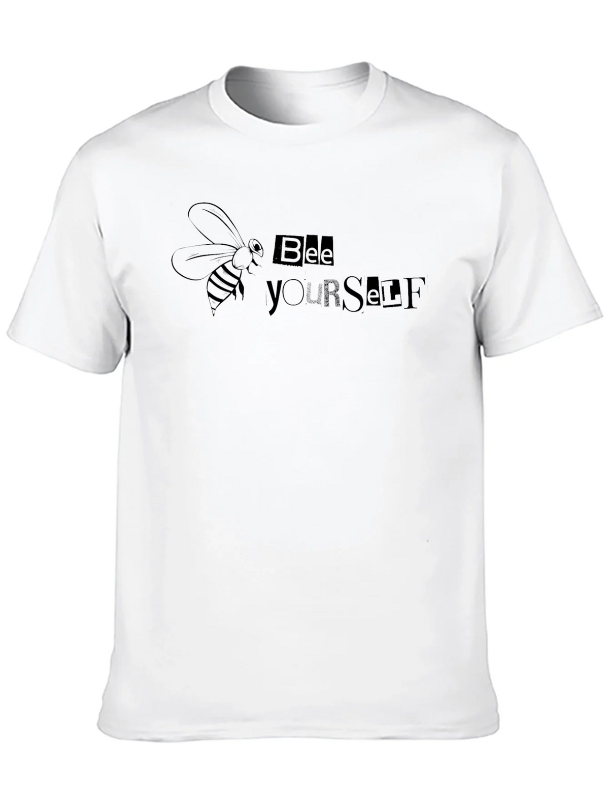 Bee Yourself Graphic Tee - Black Cotton Blend product image 9