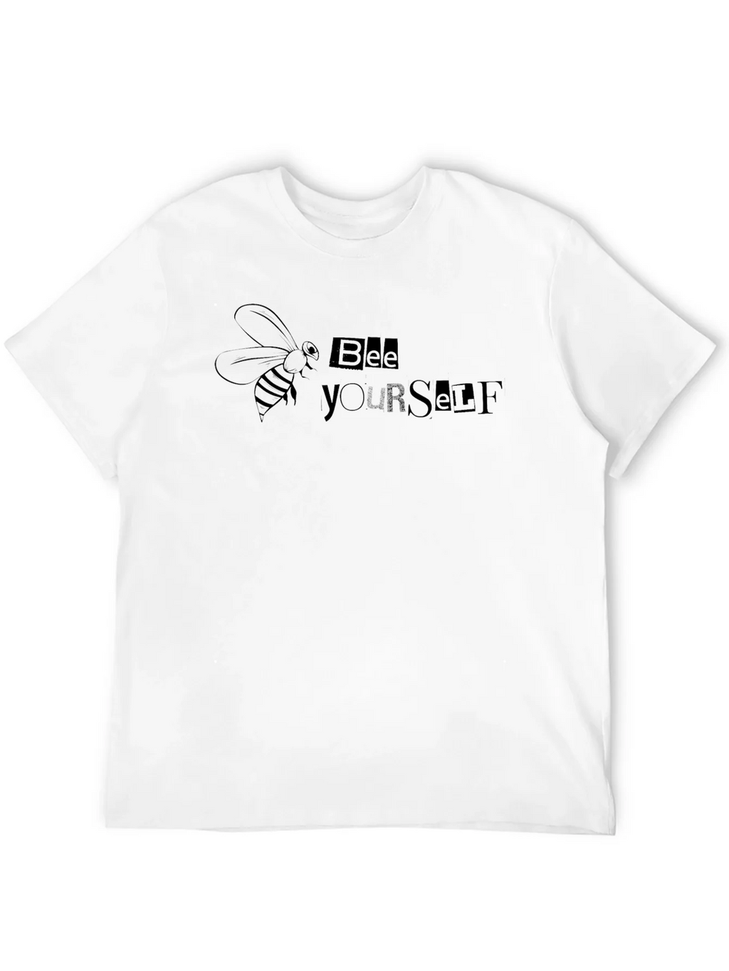 Bee Yourself Graphic Tee - Black Cotton Blend product image 11
