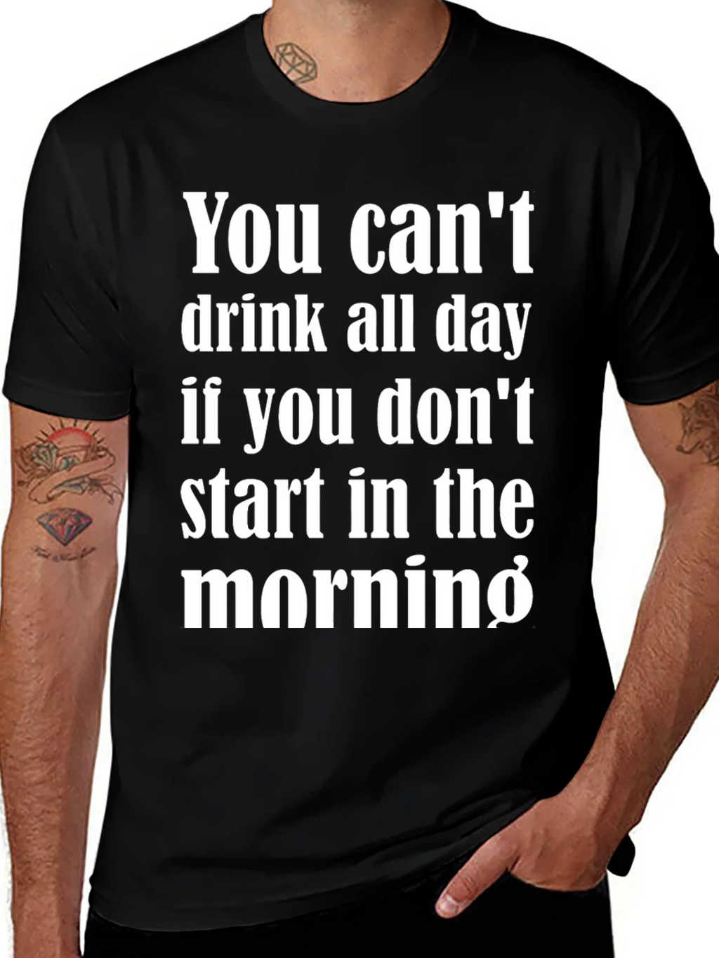 Funny Drinking T-Shirt - You Cant Drink All Day Tee product image 1