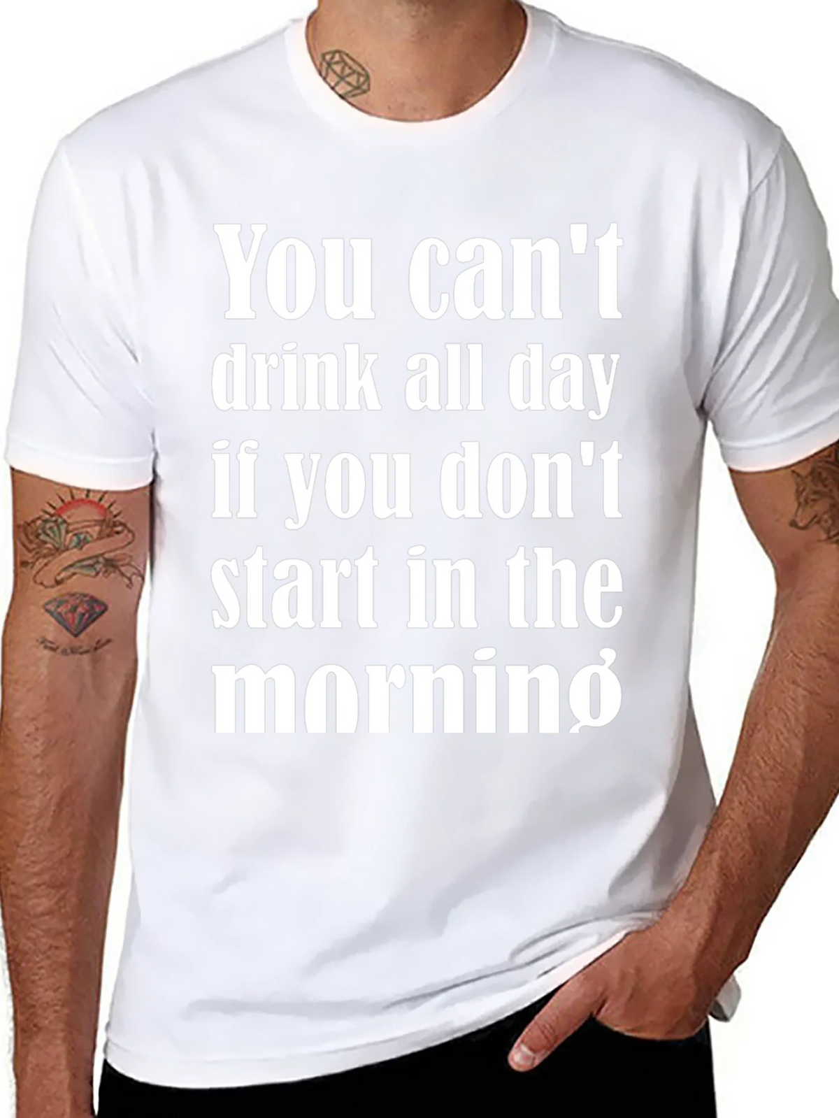 Funny Drinking T-Shirt - You Cant Drink All Day Tee product image 7