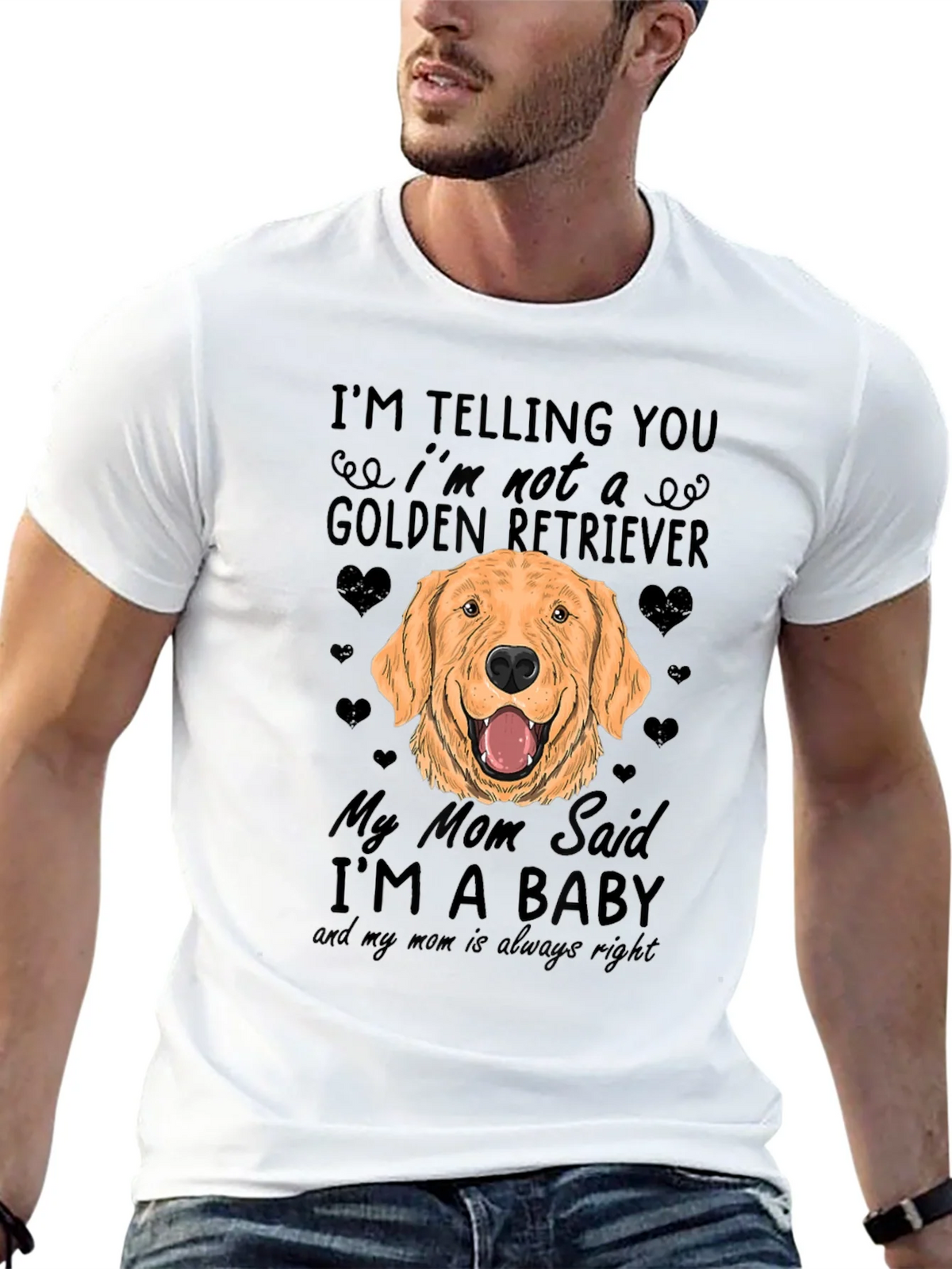Funny Golden Retriever Dog T-Shirt - Mom Said Im a Baby! product image 12