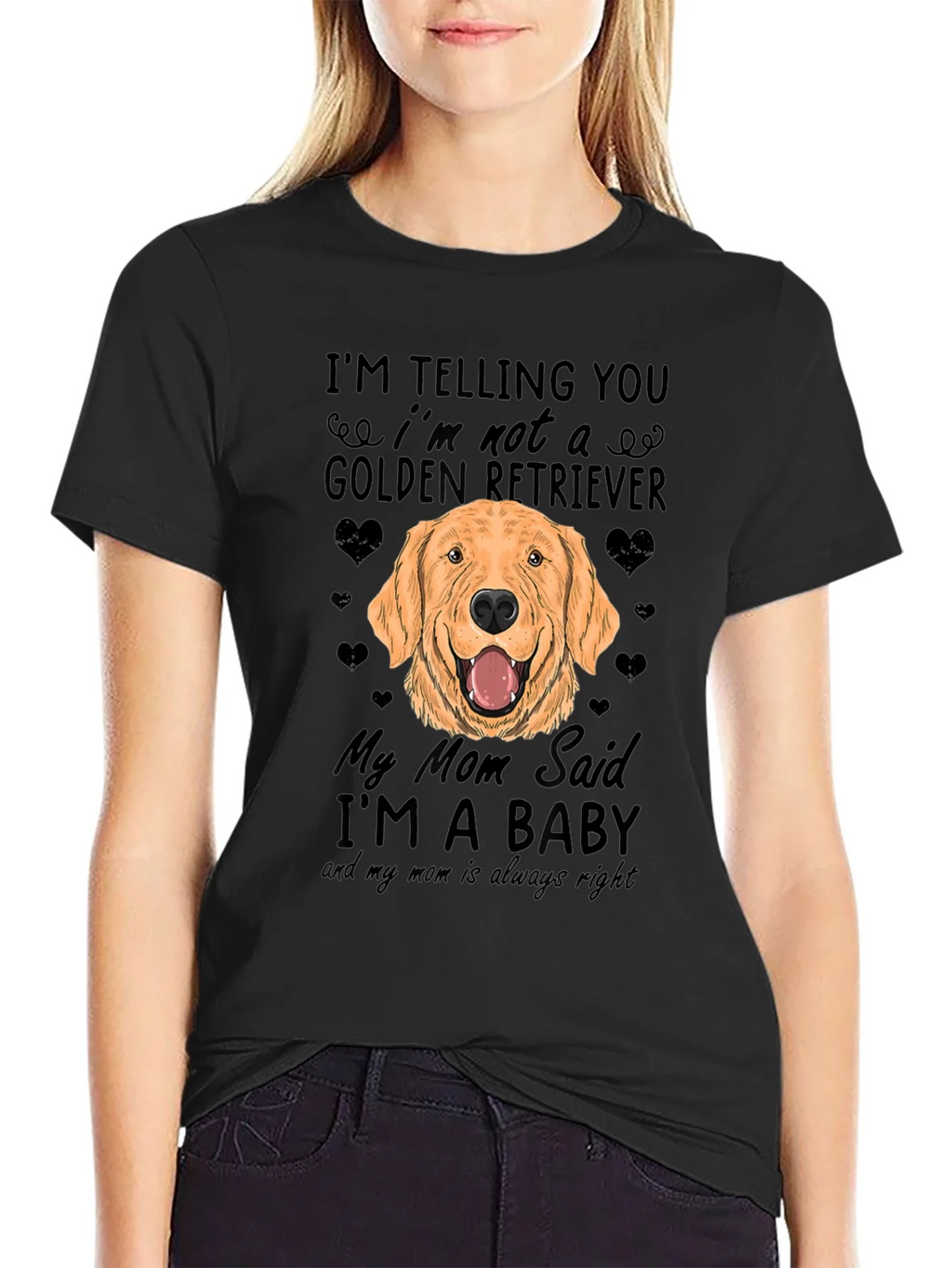 Funny Golden Retriever Dog T-Shirt - Mom Said Im a Baby! product image 2