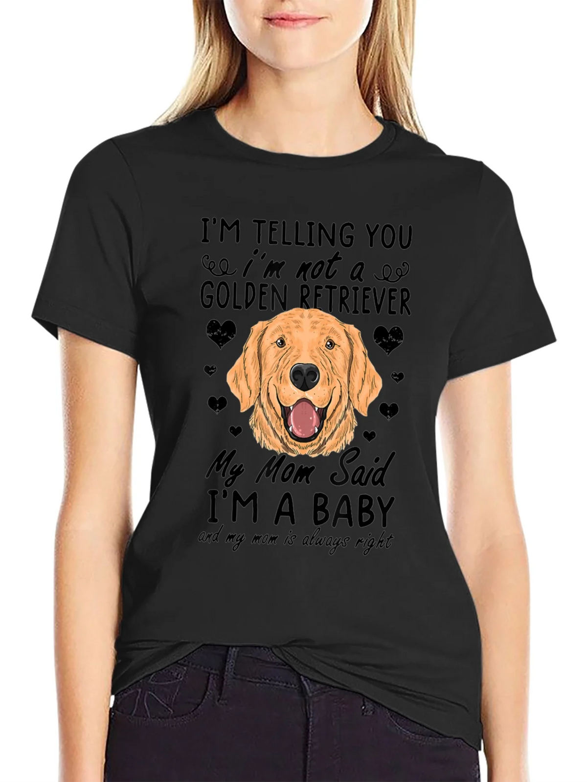 Funny Golden Retriever Dog T-Shirt - Mom Said Im a Baby! product image 2