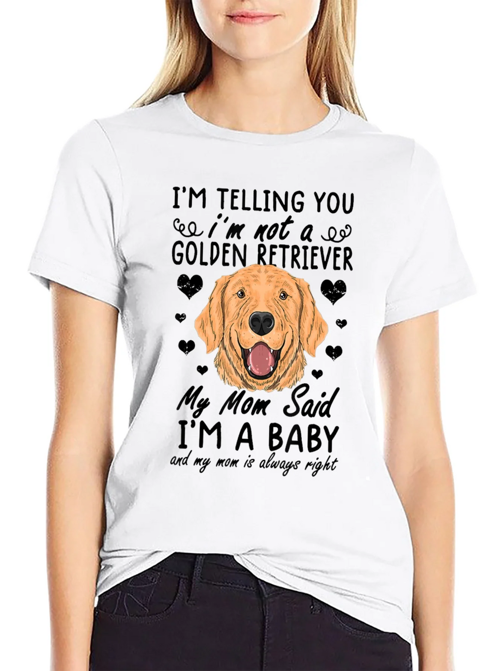 Funny Golden Retriever Dog T-Shirt - Mom Said Im a Baby! product image 8