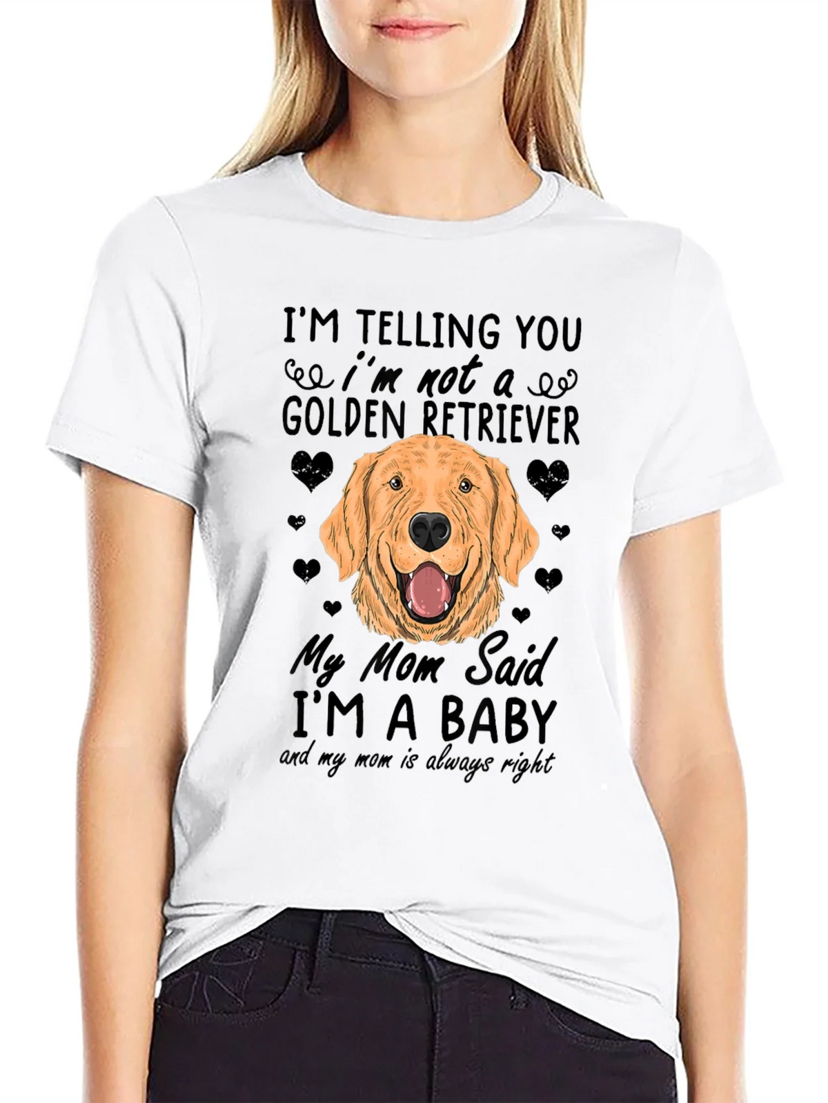 Funny Golden Retriever Dog T-Shirt - Mom Said Im a Baby! product image 8