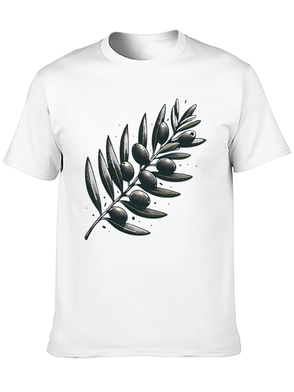 Olive Branch Graphic Black T-Shirt product image 6