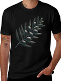 Olive Branch Graphic Black T-Shirt product image 1