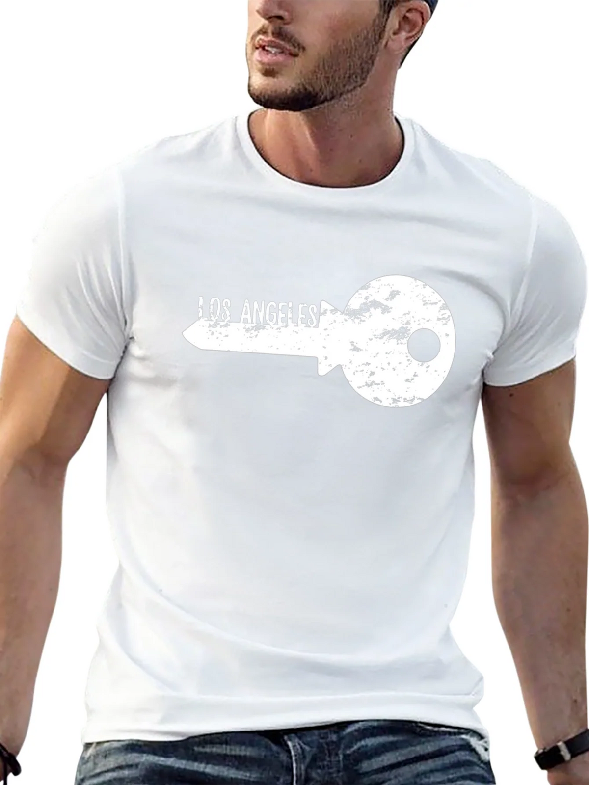 Los Angeles Key Graphic T-Shirt - Black product image 12