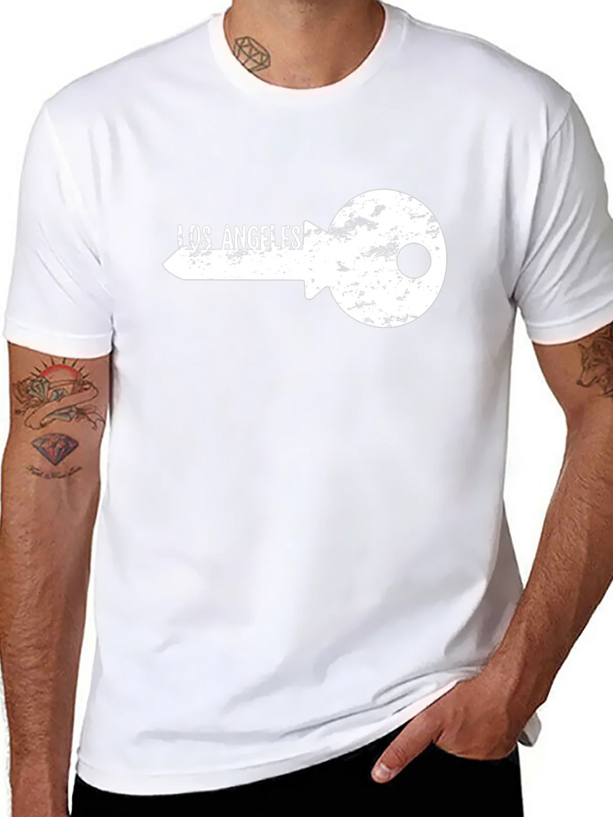 Los Angeles Key Graphic T-Shirt - Black product image 7