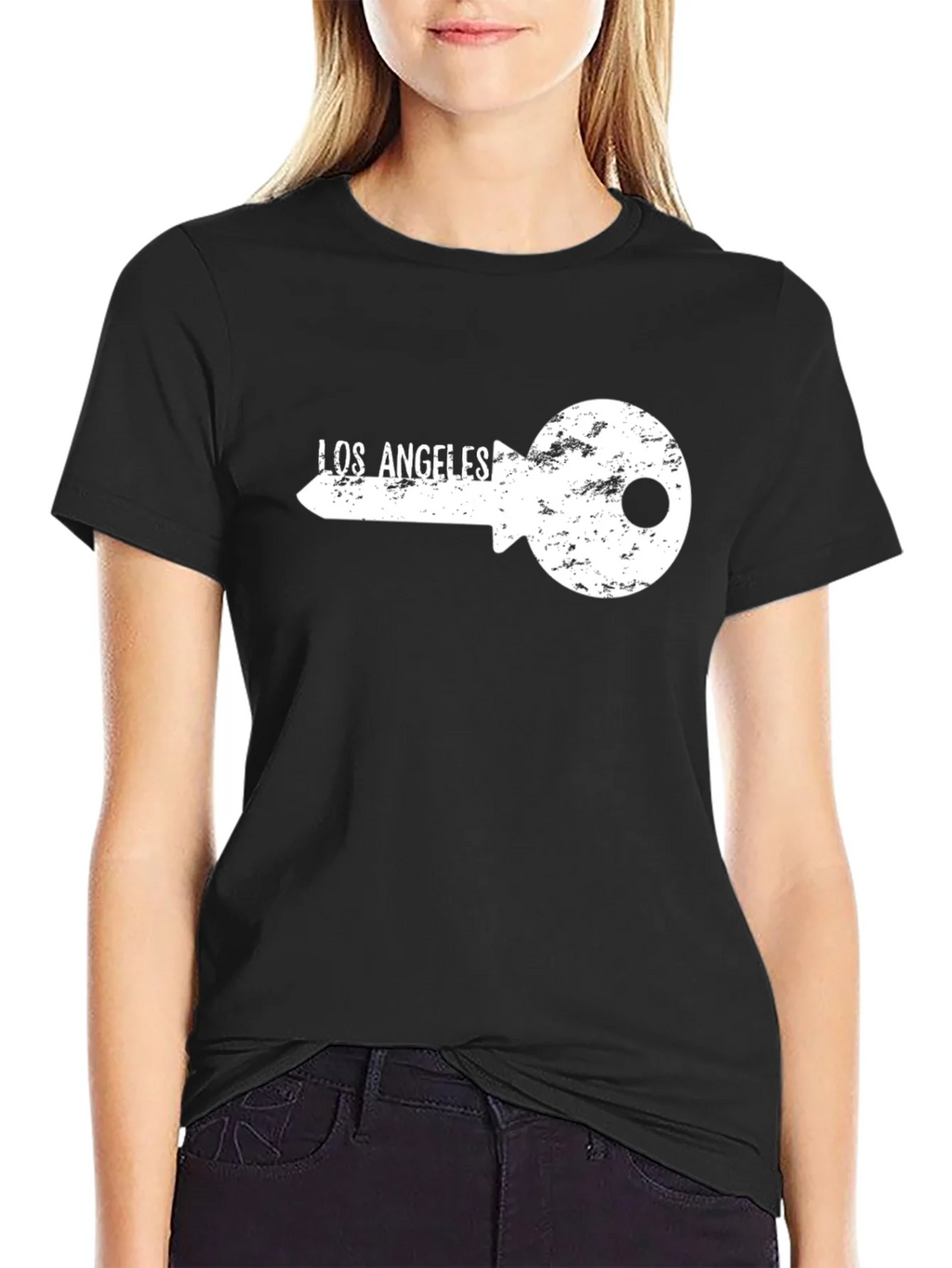 Los Angeles Key Graphic T-Shirt - Black product image 2