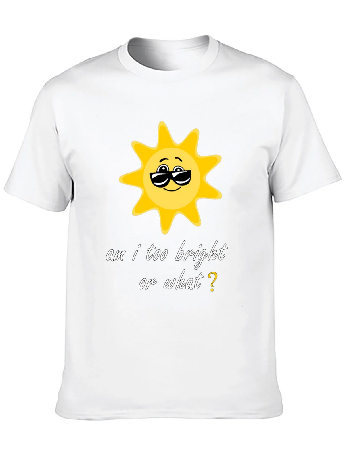 Funny Sun Graphic Black T-Shirt product image 9