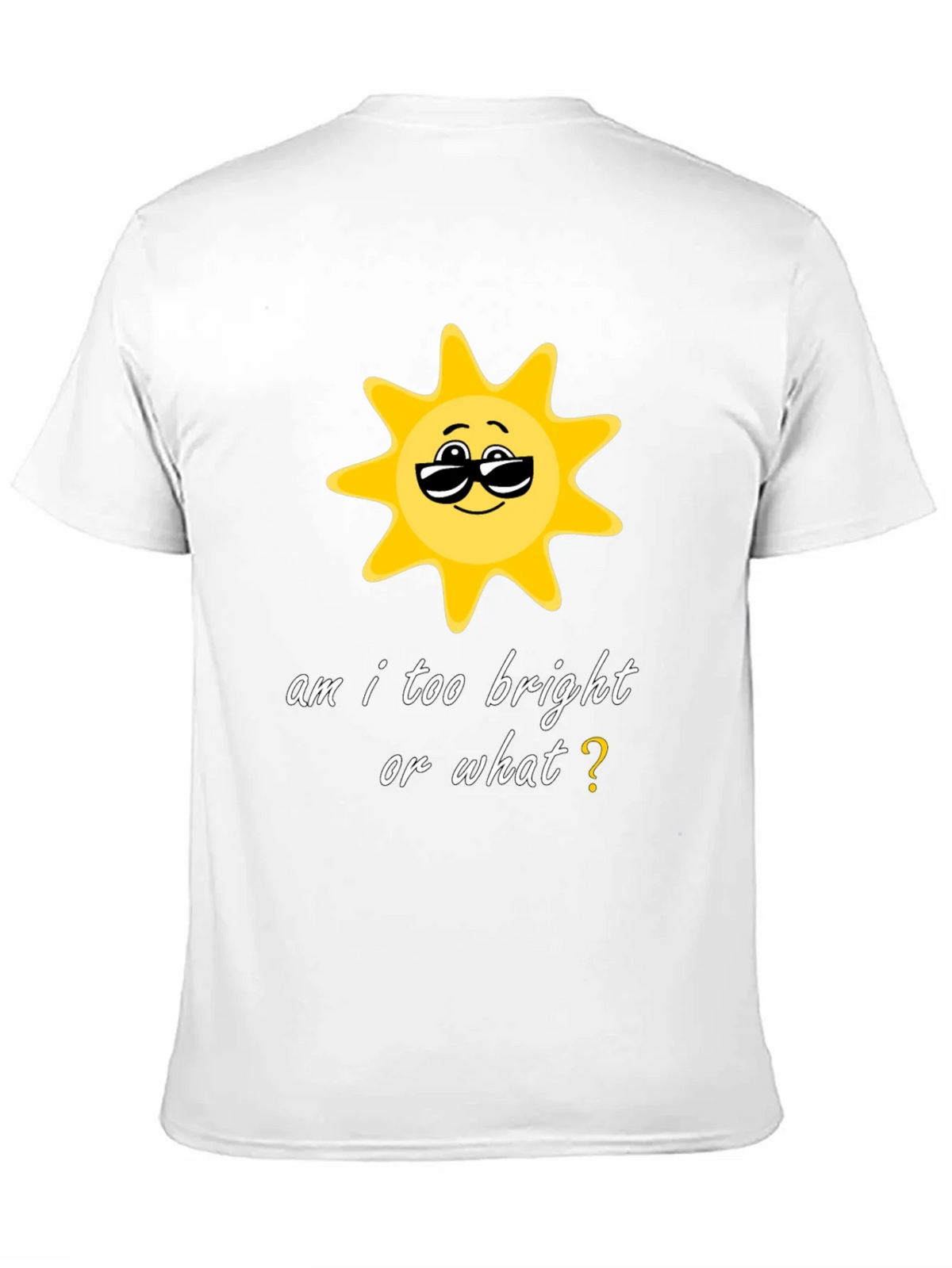 Funny Sun Graphic Black T-Shirt product image 10