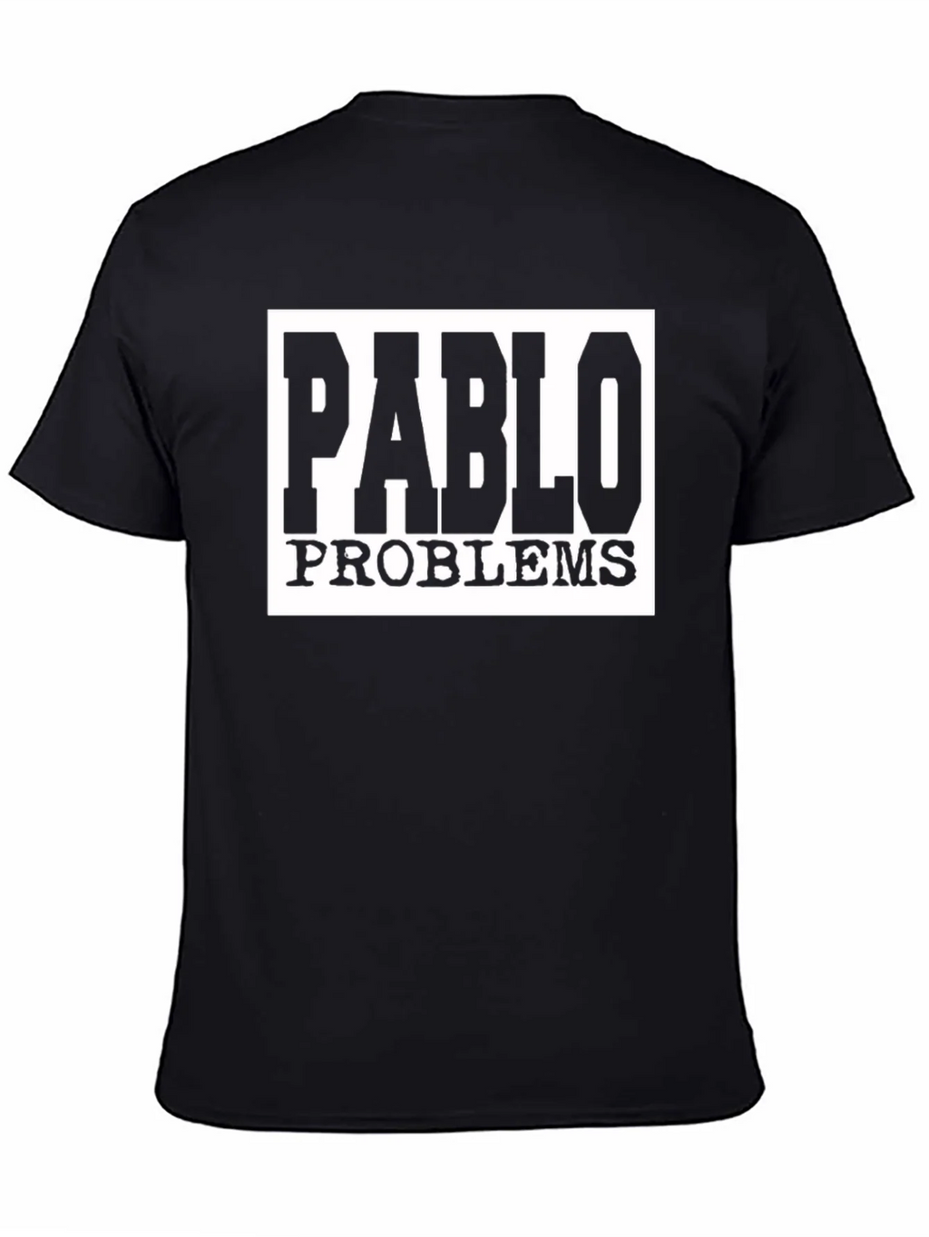 Pablo Problems Graphic Tee - Black Cotton T-Shirt product image 4