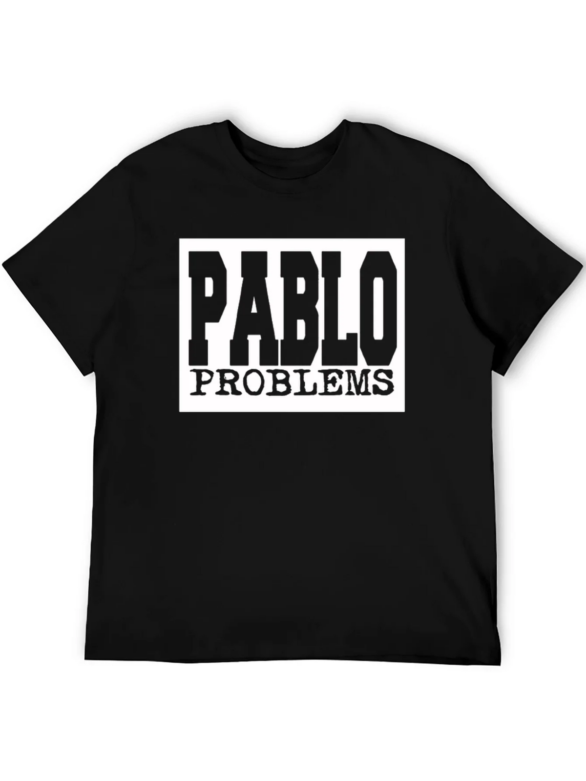 Pablo Problems Graphic Tee - Black Cotton T-Shirt product image 5