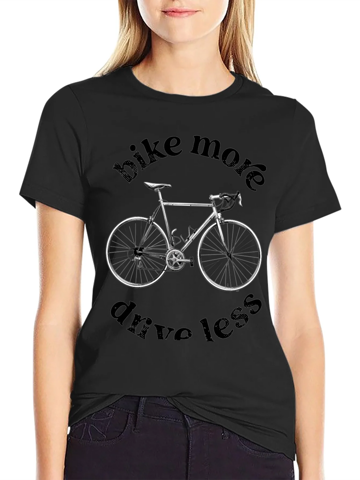 Bike More Drive Less Graphic Tee product image 2