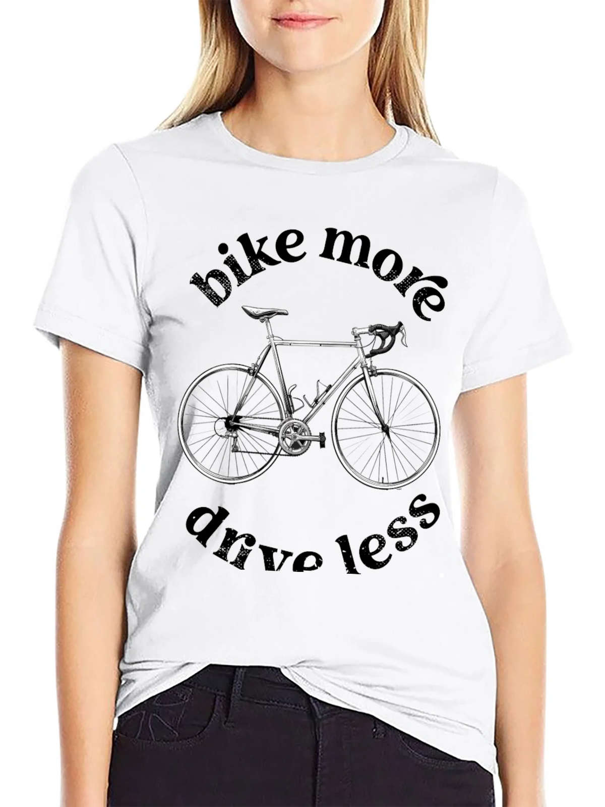Bike More Drive Less Graphic Tee product image 8