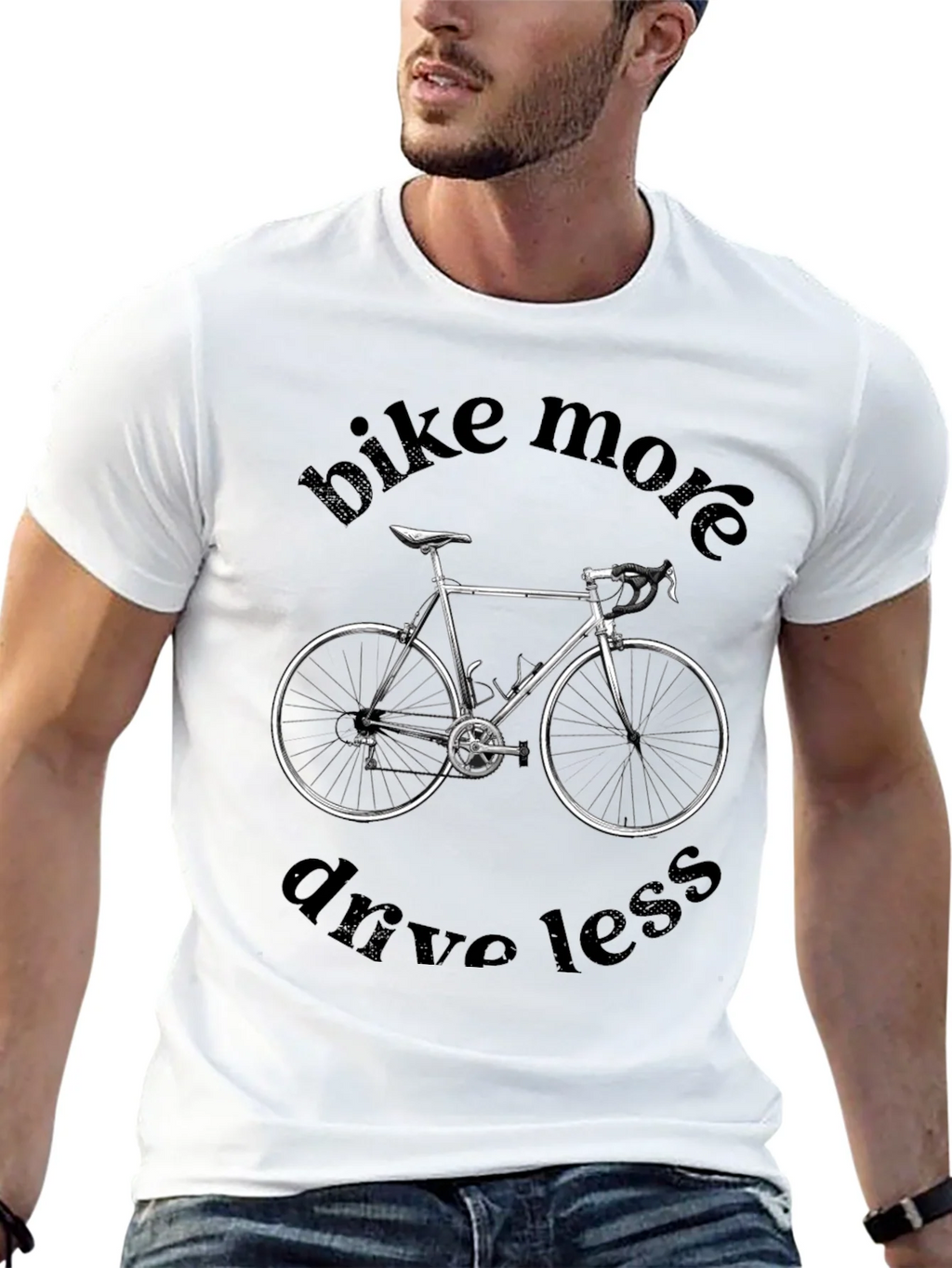 Bike More Drive Less Graphic Tee product image 12