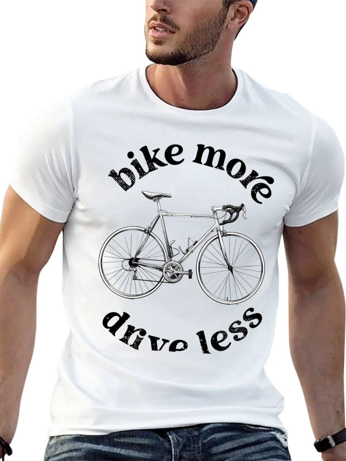 Bike More Drive Less Graphic Tee product image 12