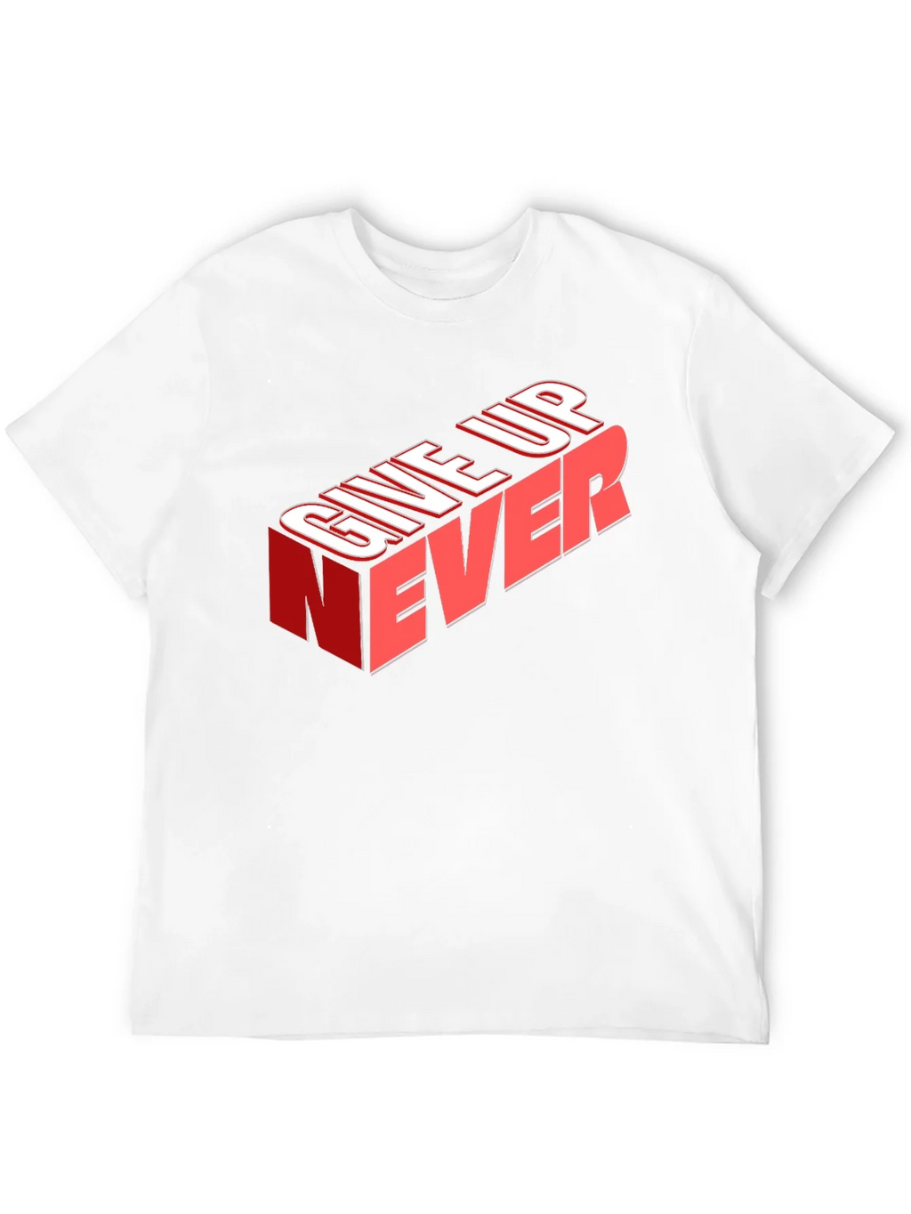 Give Up Never Graphic Tee - Motivational T-Shirt product image 11