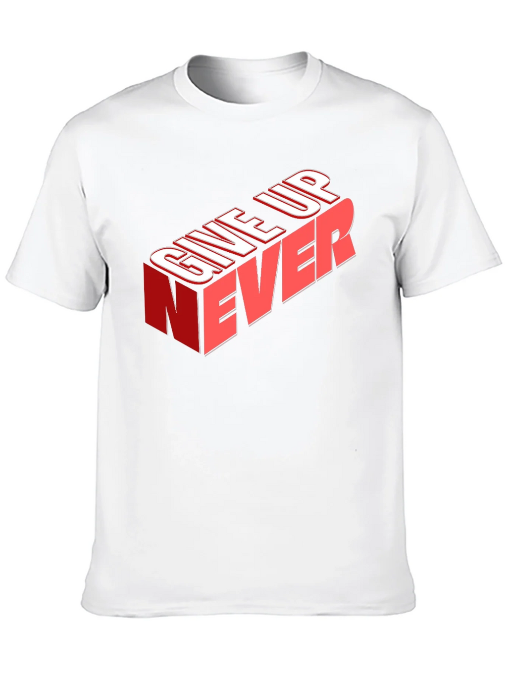 Give Up Never Graphic Tee - Motivational T-Shirt product image 9