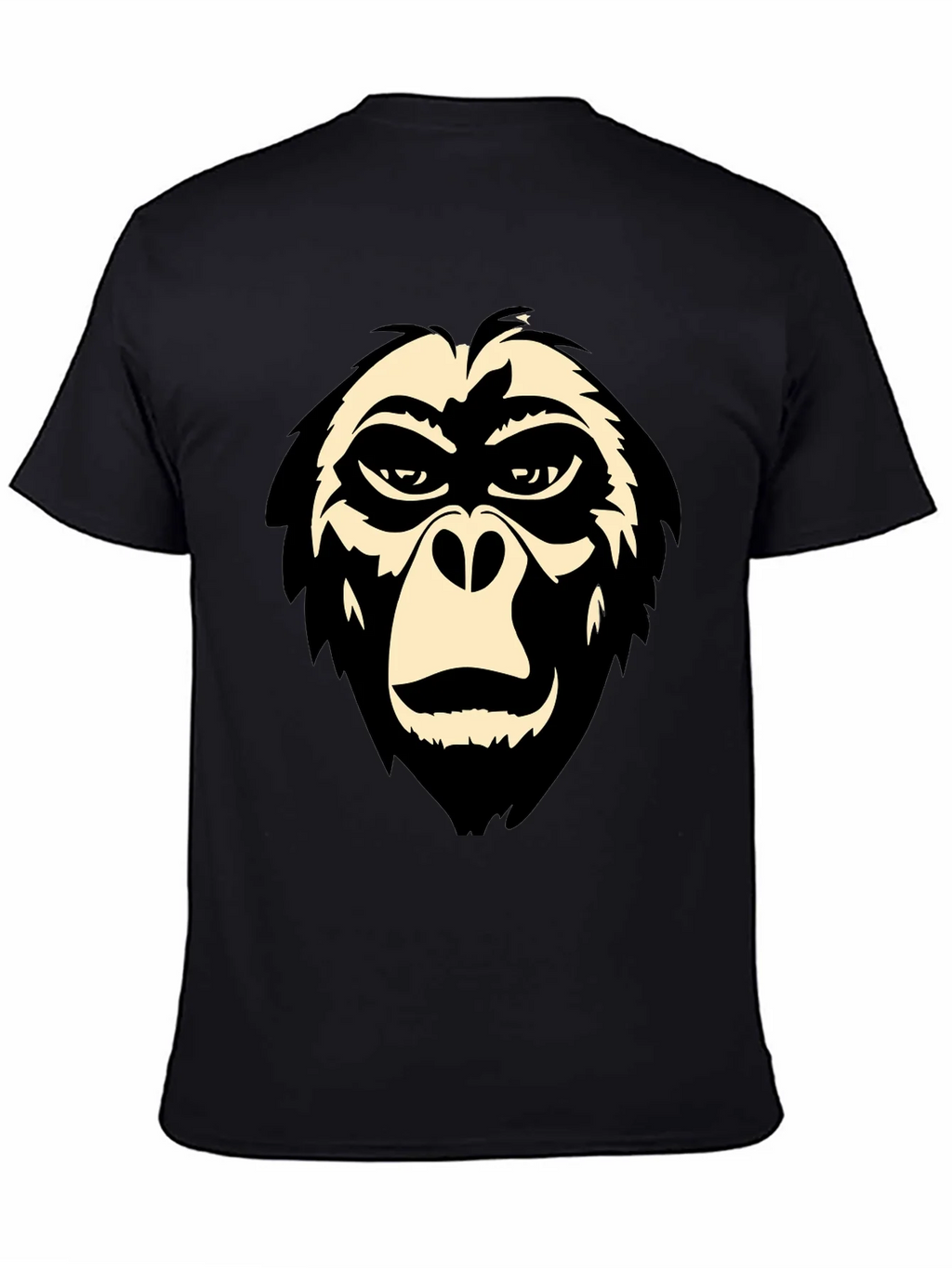 Cool Gorilla Face Graphic Tee - Black T-Shirt product image 4