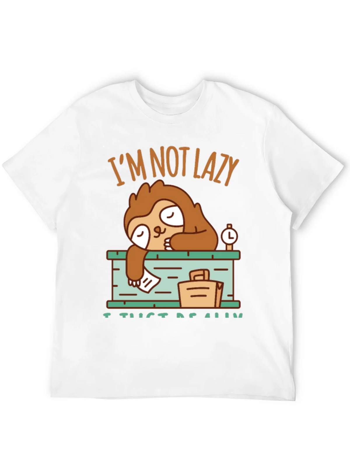 Lazy Sloth Graphic T-Shirt - I Just Need Rest! product image 11