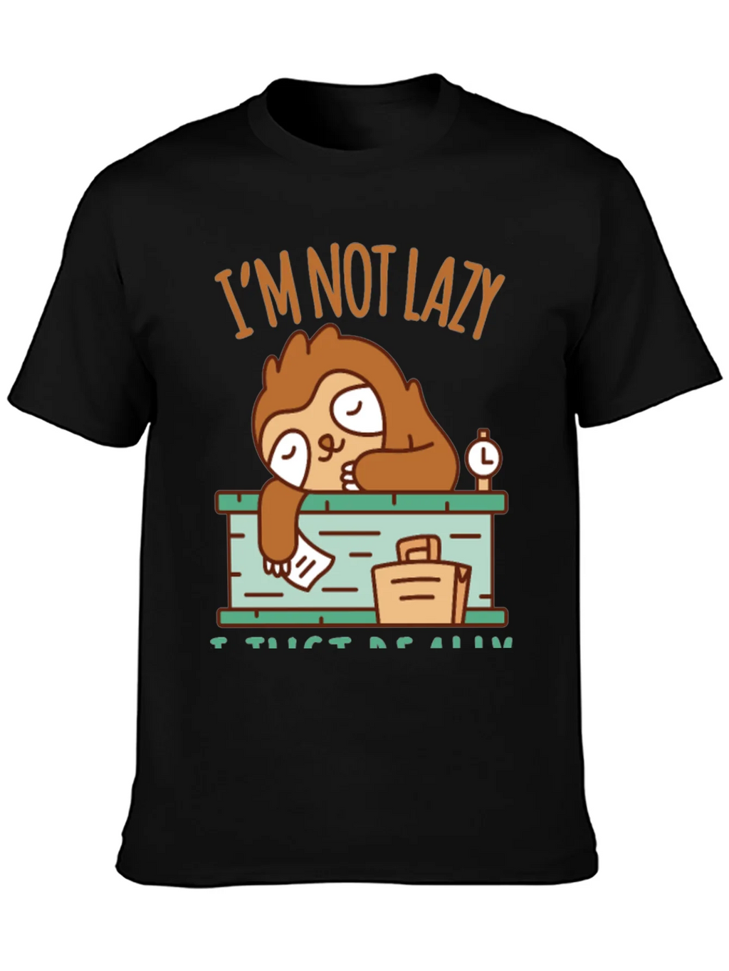 Lazy Sloth Graphic T-Shirt - I Just Need Rest! product image 3