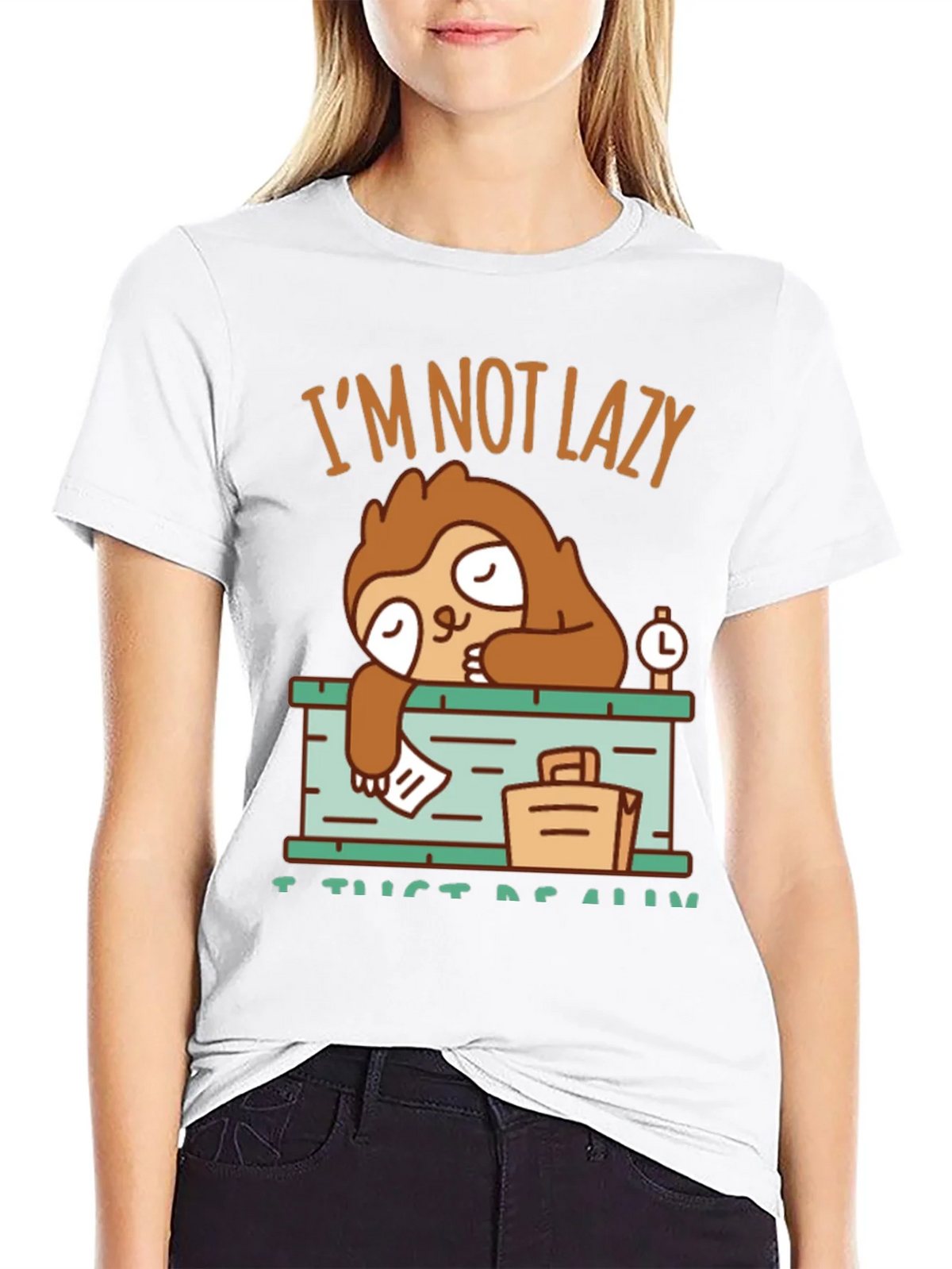 Lazy Sloth Graphic T-Shirt - I Just Need Rest! product image 8