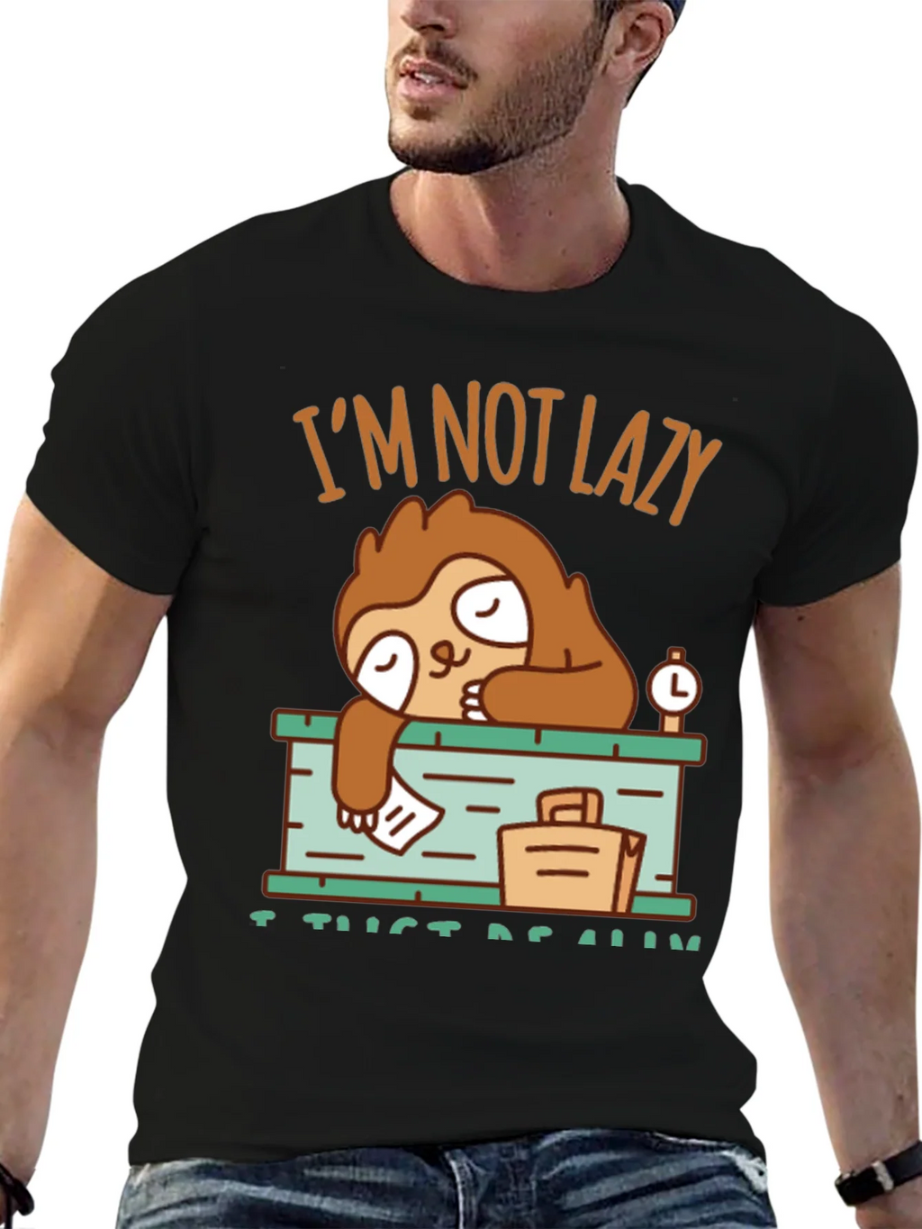 Lazy Sloth Graphic T-Shirt - I Just Need Rest! product image 6