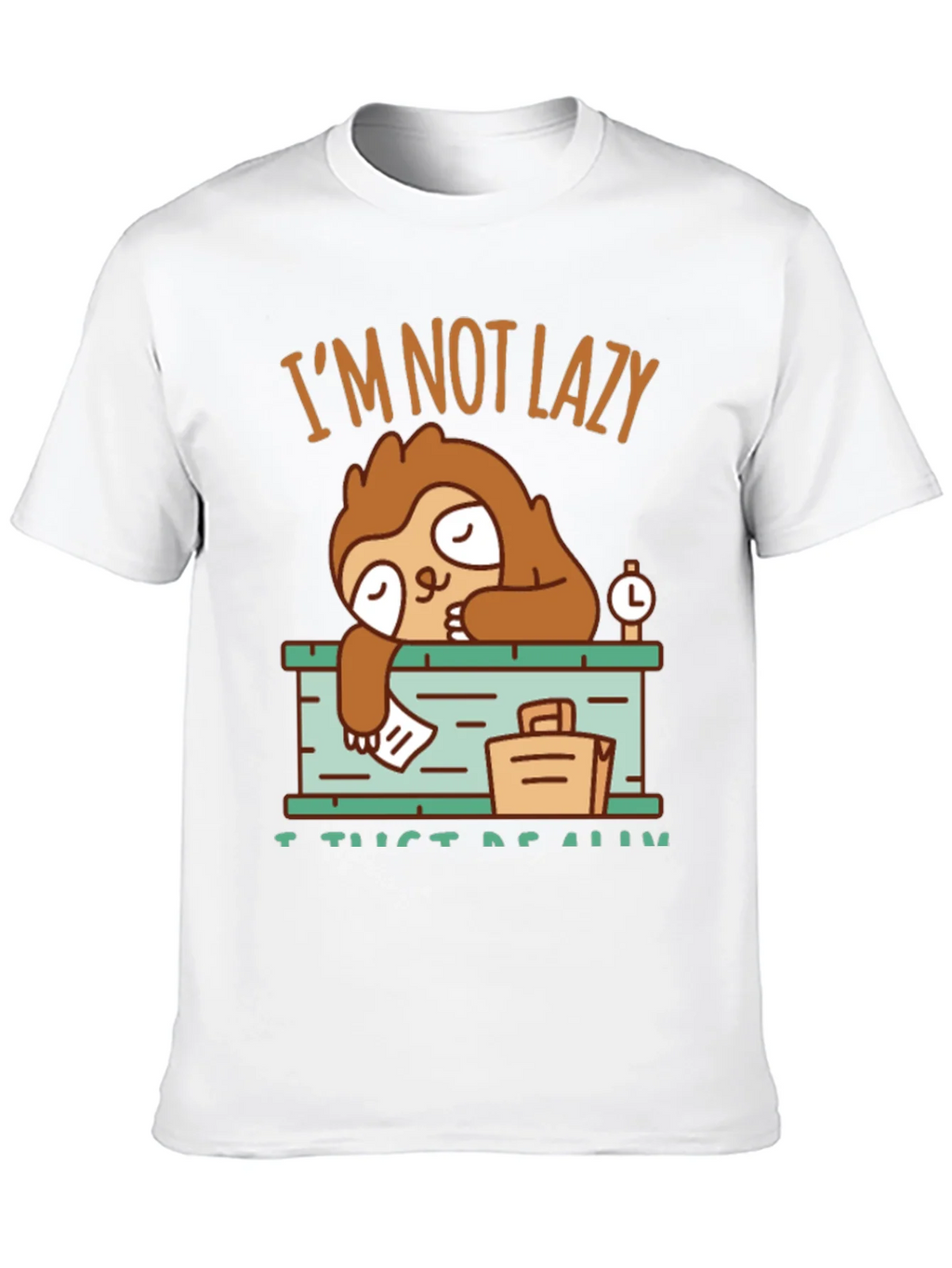 Lazy Sloth Graphic T-Shirt - I Just Need Rest! product image 9