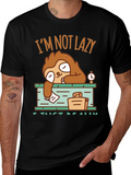 Lazy Sloth Graphic T-Shirt - I Just Need Rest! product image 1