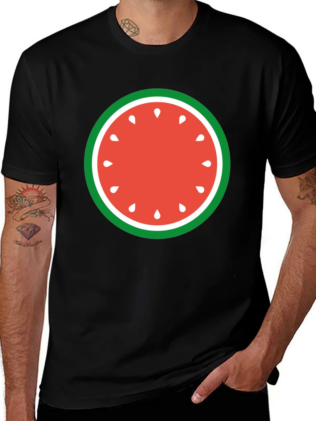 Watermelon Slice Graphic Tee - Fun Summer Style product image 1