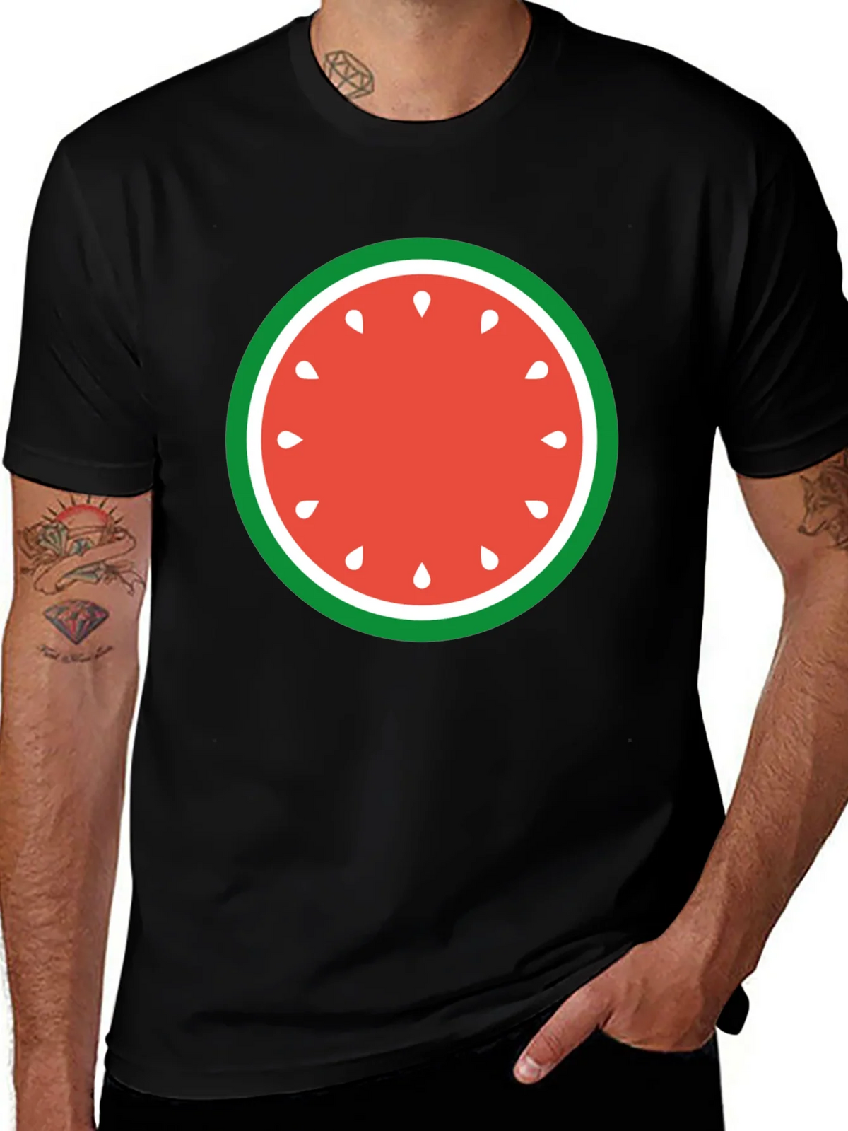 Watermelon Slice Graphic Tee - Fun Summer Style product image 1
