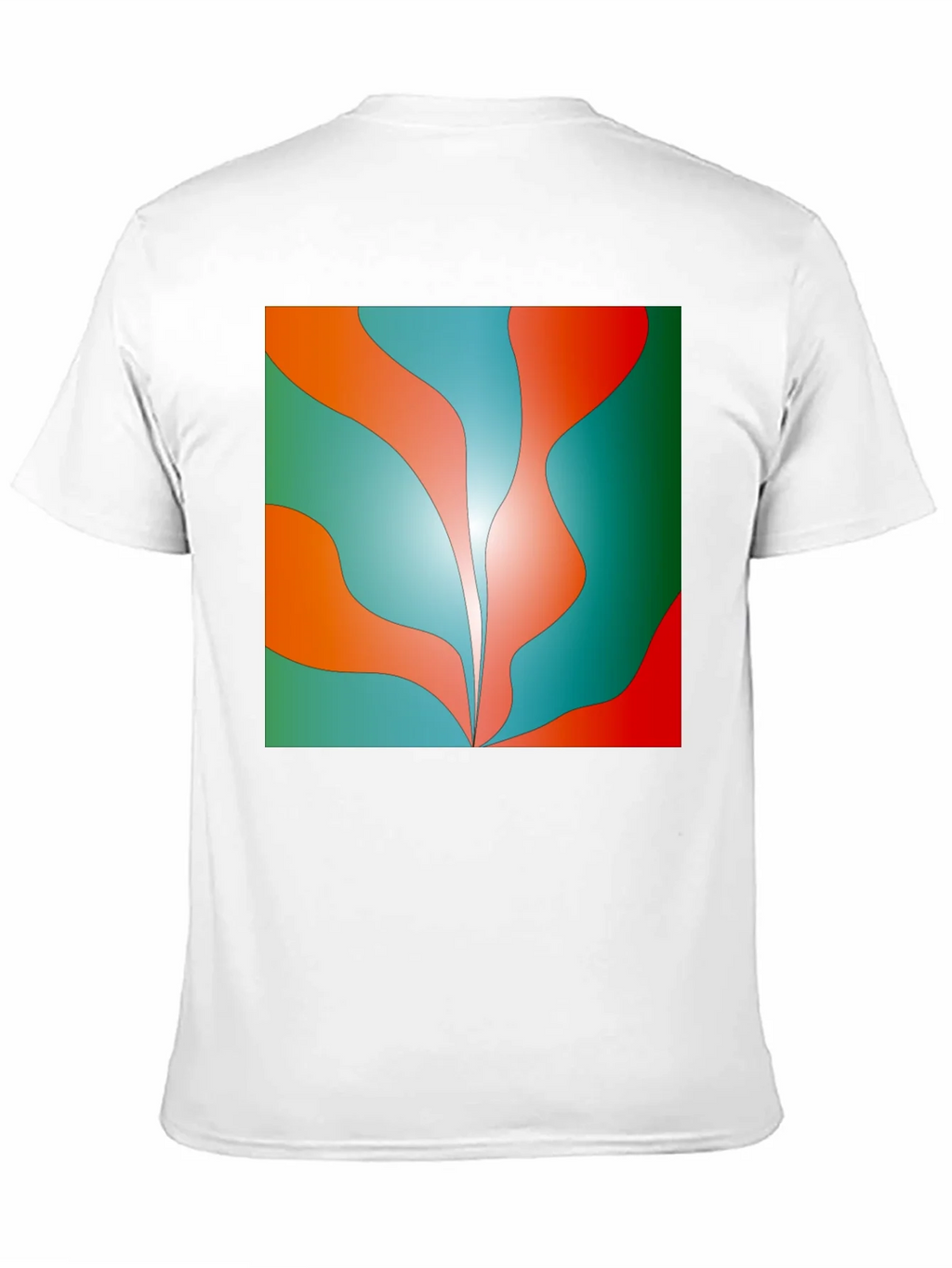 Abstract Wave Graphic Tee - Trendy Design Soft Cotton product image 10