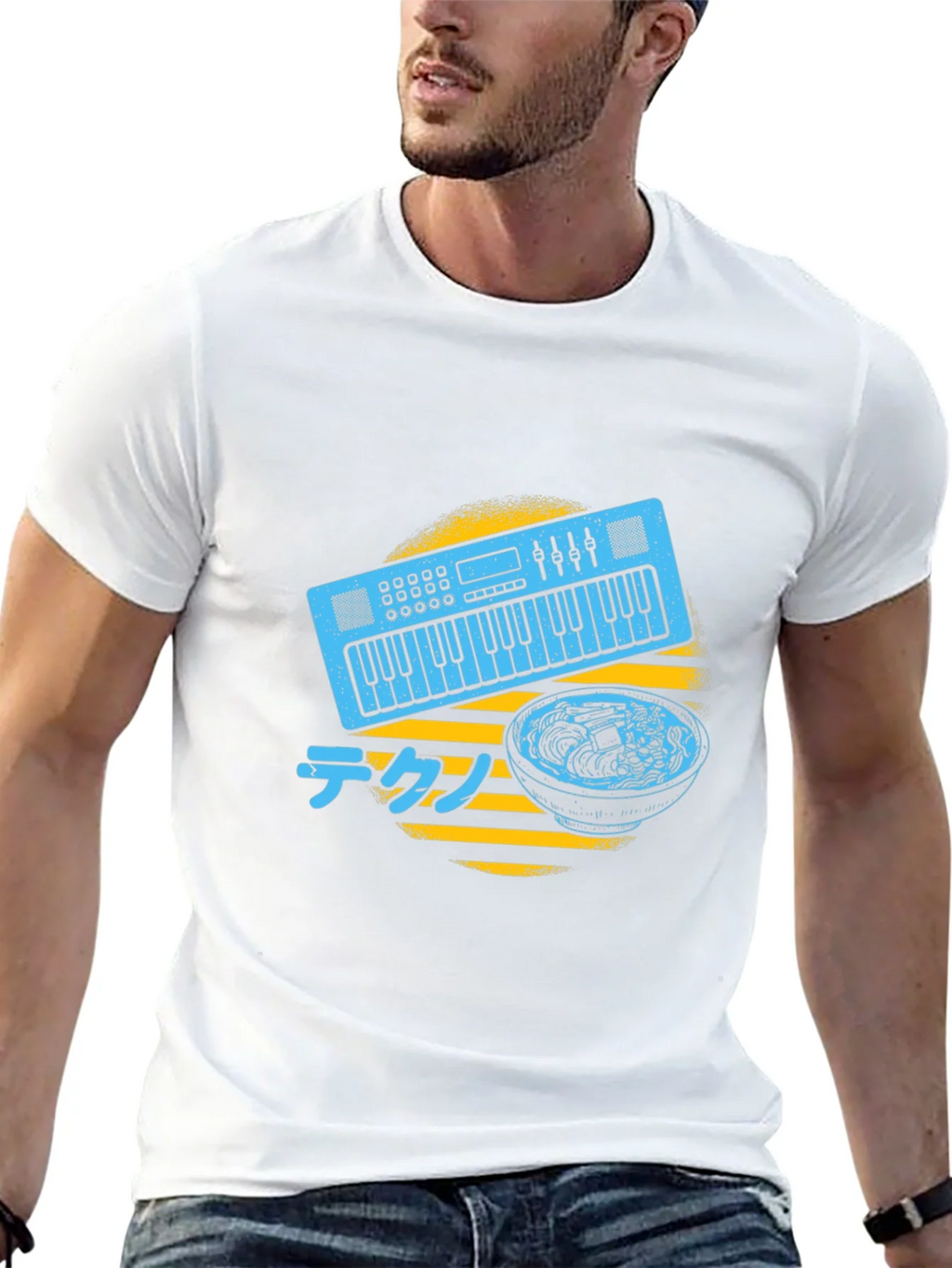Synth Ramen T-Shirt - Musical Japanese Foodie Tee product image 8