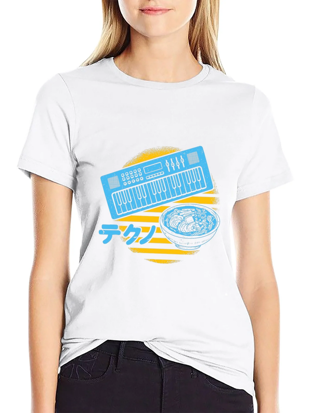 Synth Ramen T-Shirt - Musical Japanese Foodie Tee product image 5