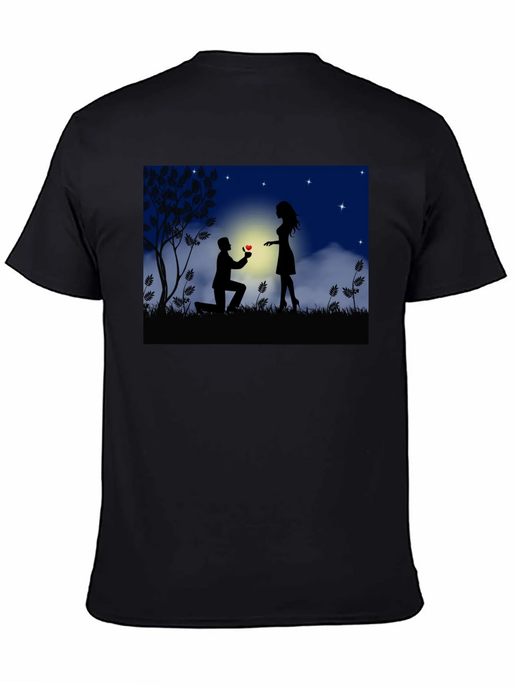 Romantic Proposal Graphic T-Shirt product image 4