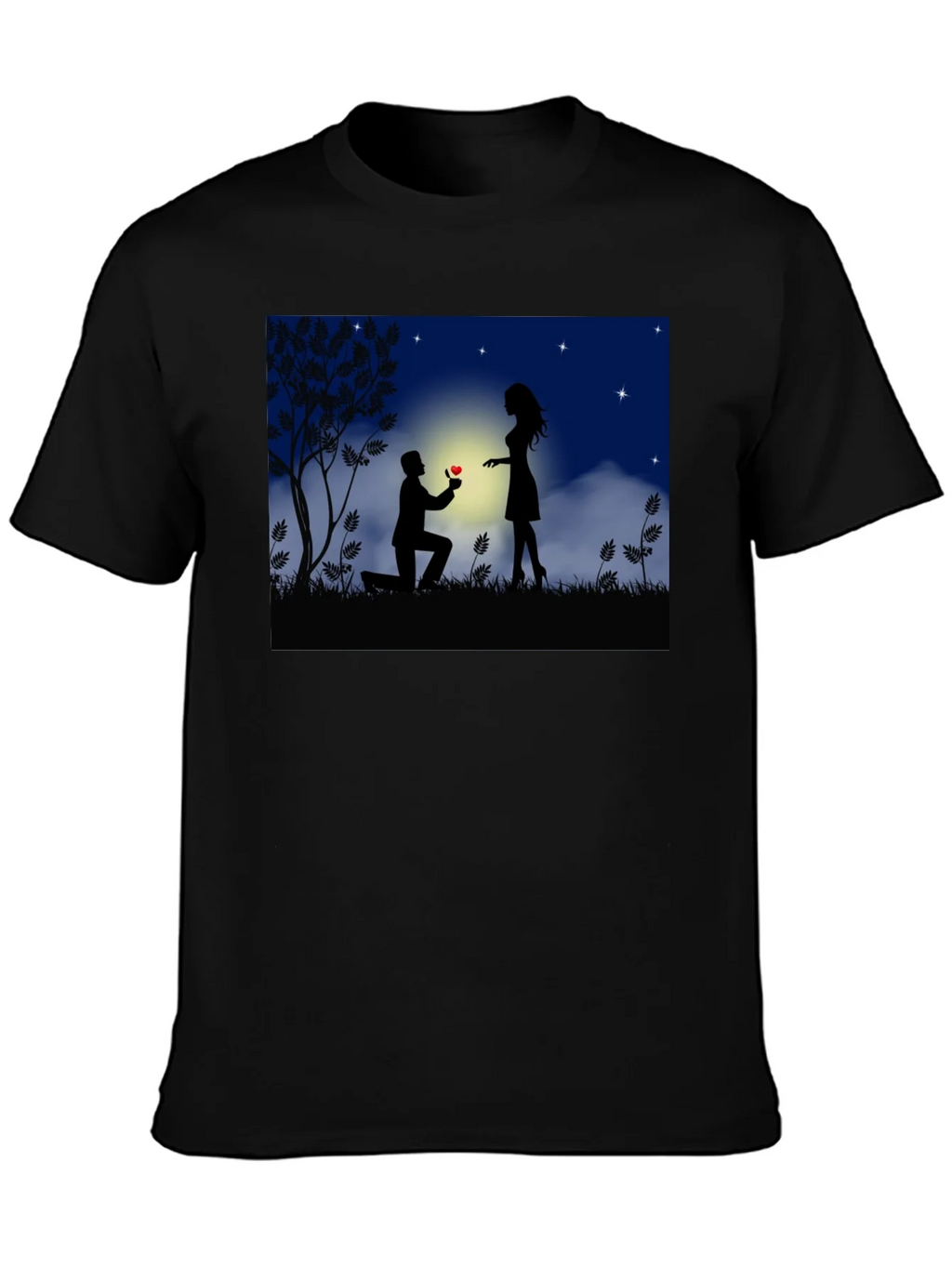 Romantic Proposal Graphic T-Shirt product image 3