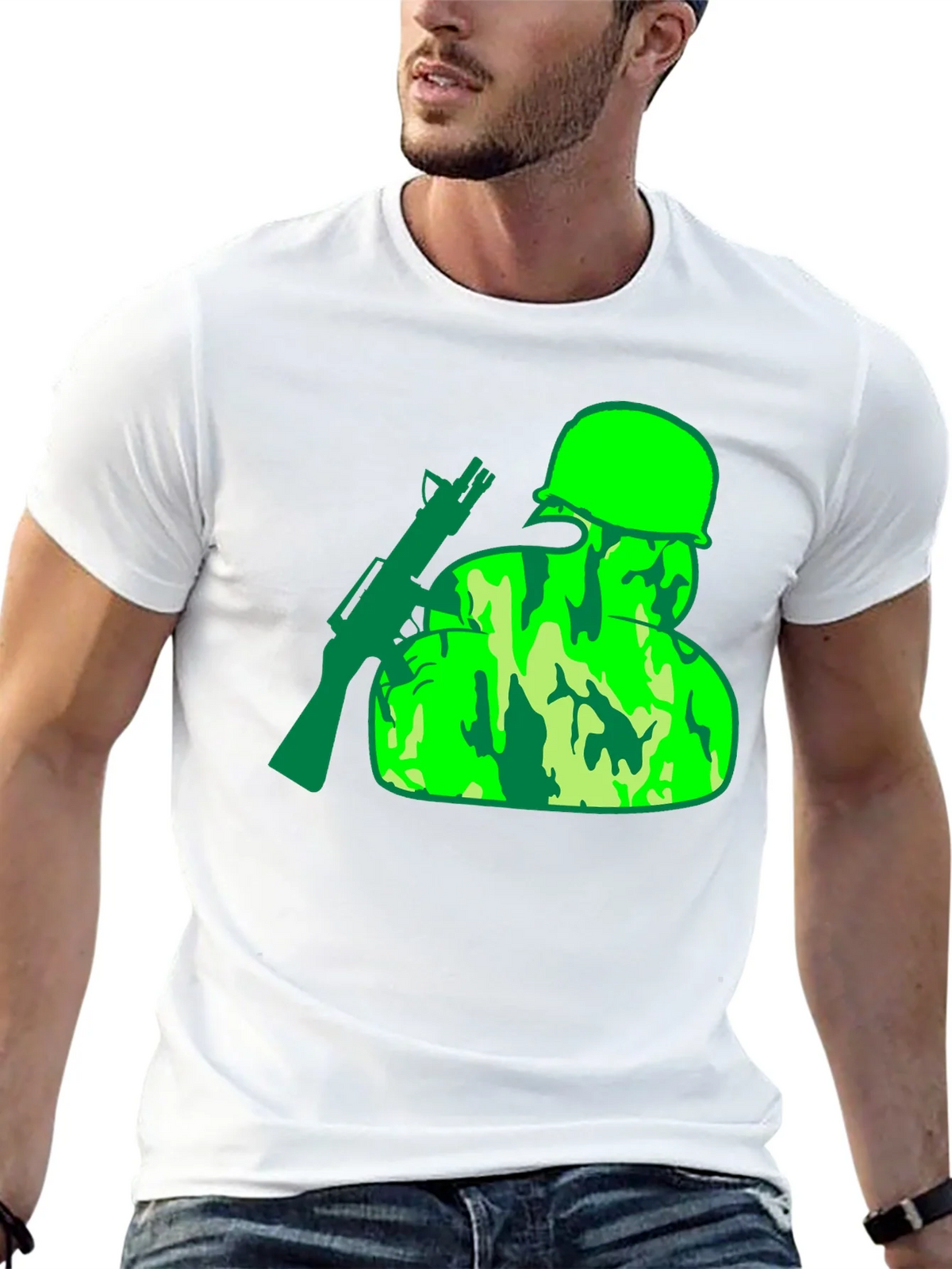 Camouflage Soldier Graphic T-Shirt product image 12