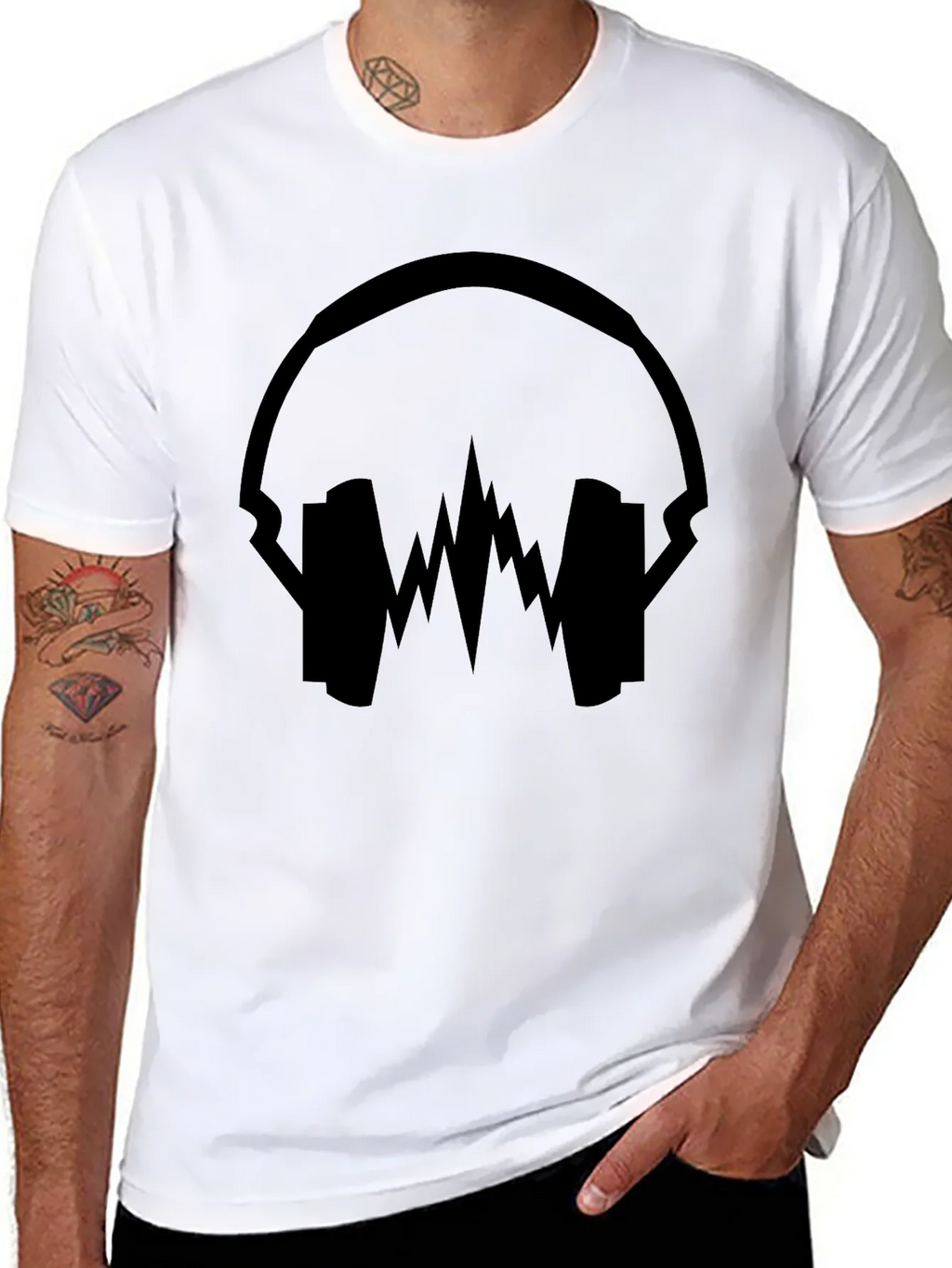 Headphone Equalizer Graphic T-Shirt product image 7