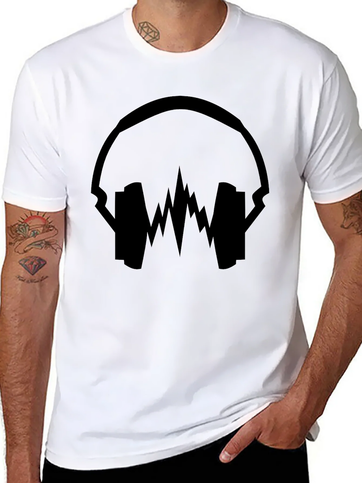Headphone Equalizer Graphic T-Shirt product image 7