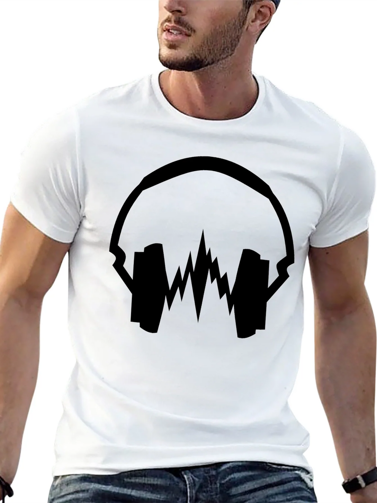 Headphone Equalizer Graphic T-Shirt product image 12