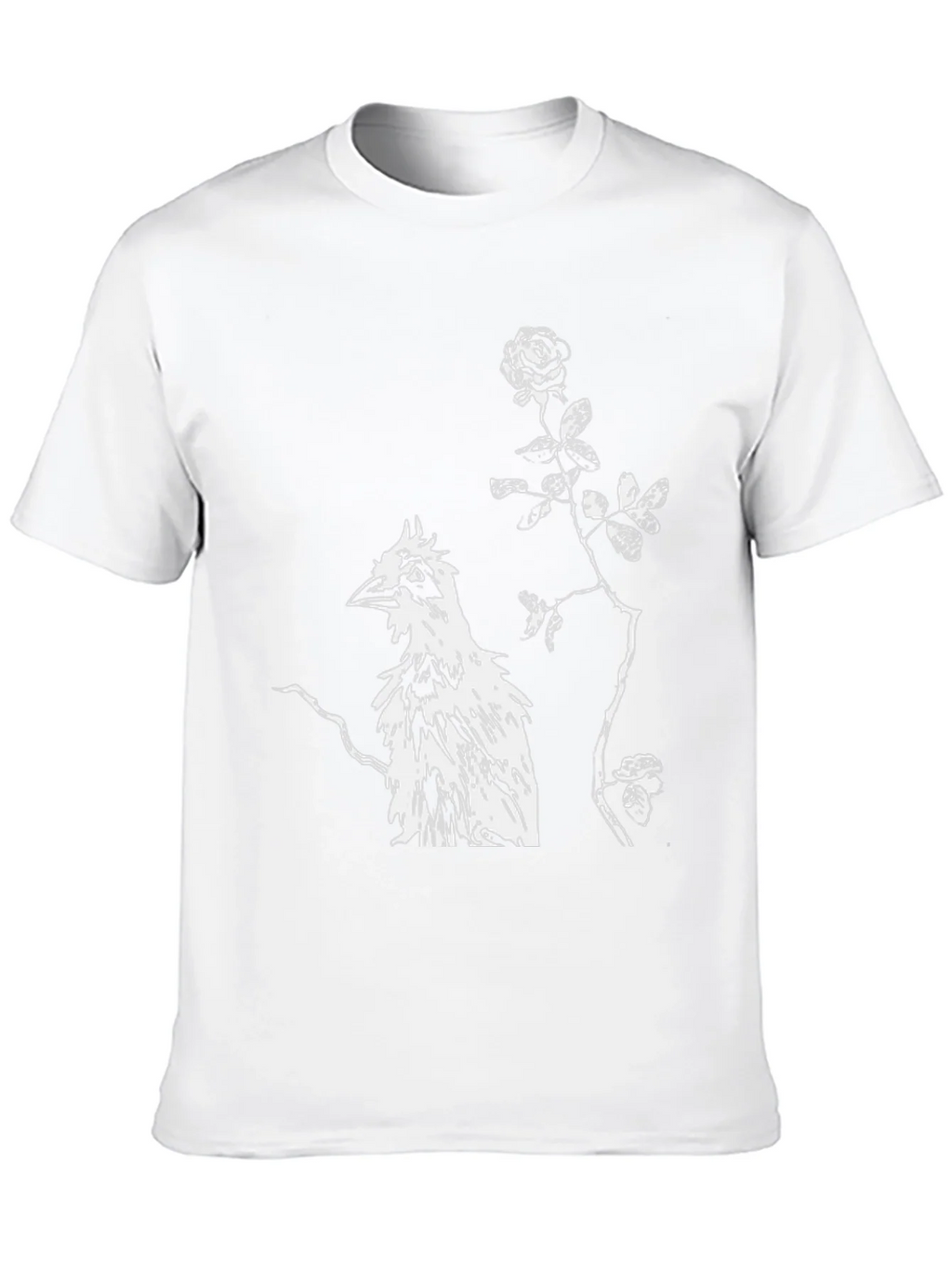 Unique Bird & Rose Graphic Tee product image 9