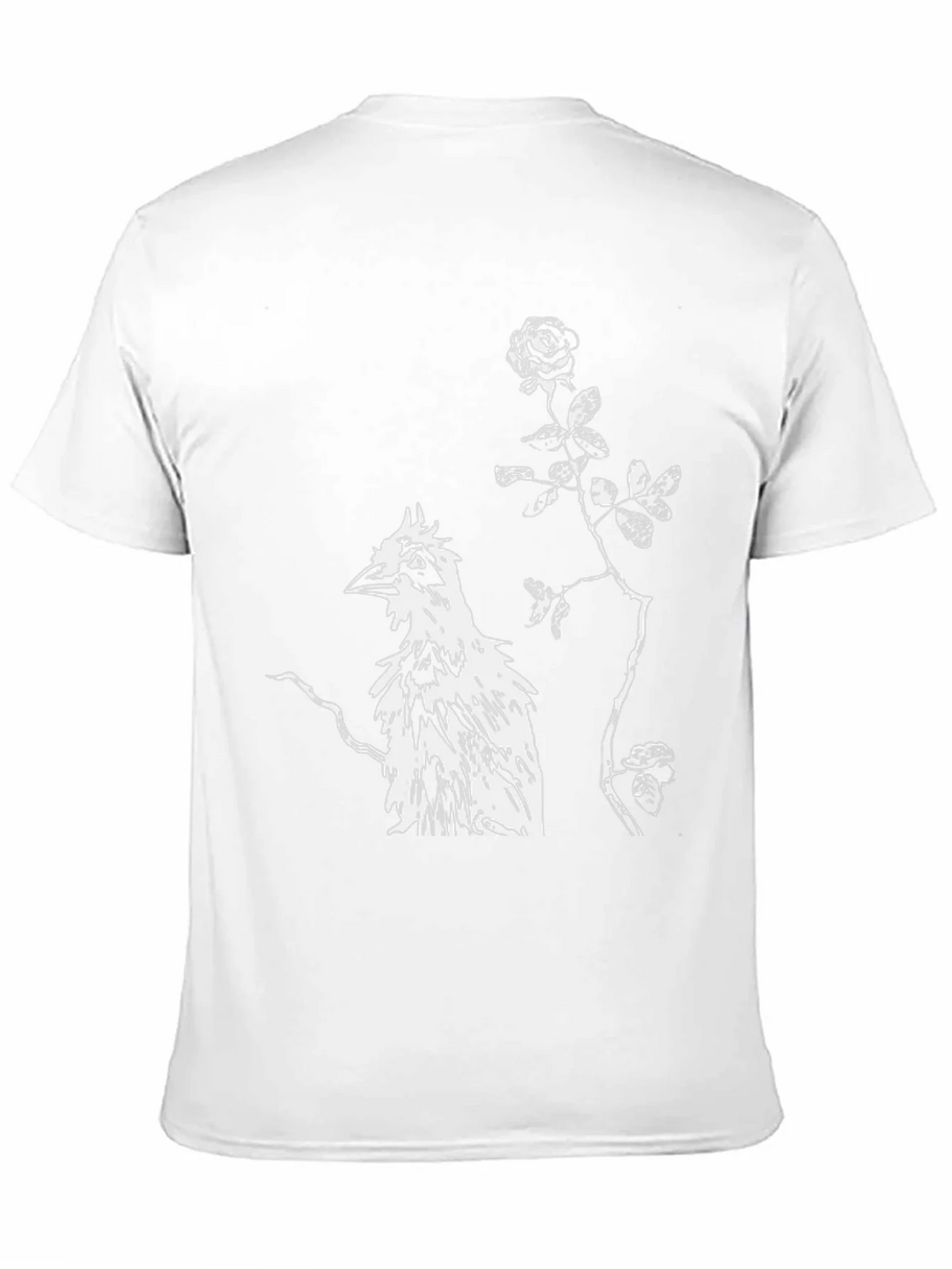 Unique Bird & Rose Graphic Tee product image 10