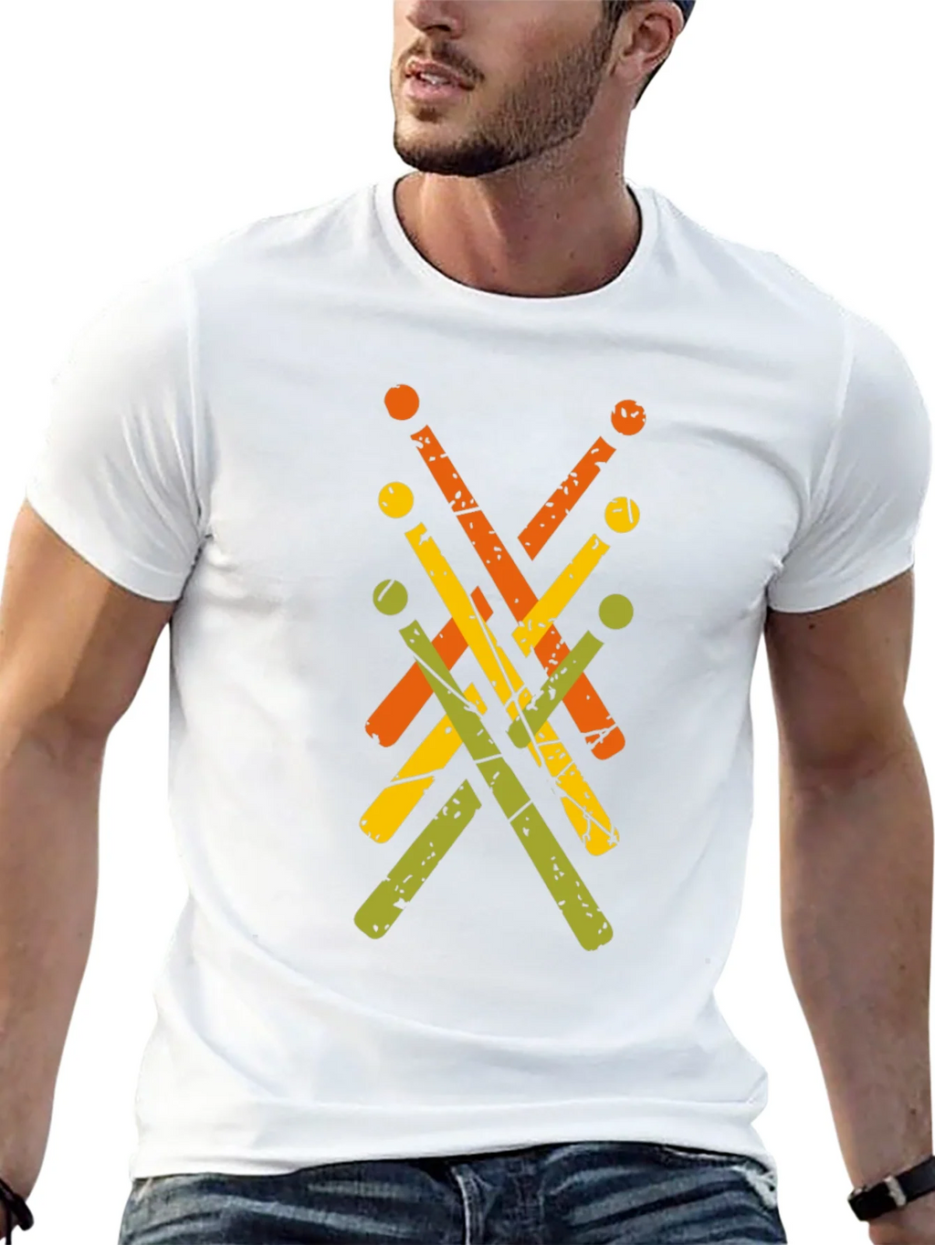 Retro Drumsticks Graphic Tee product image 12