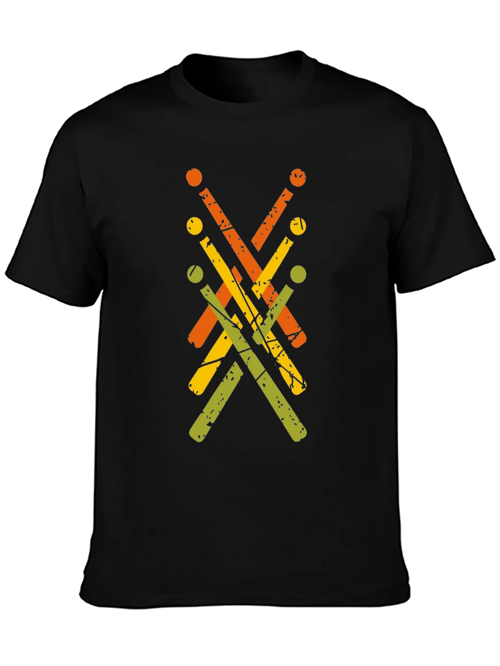 Retro Drumsticks Graphic Tee product image 3