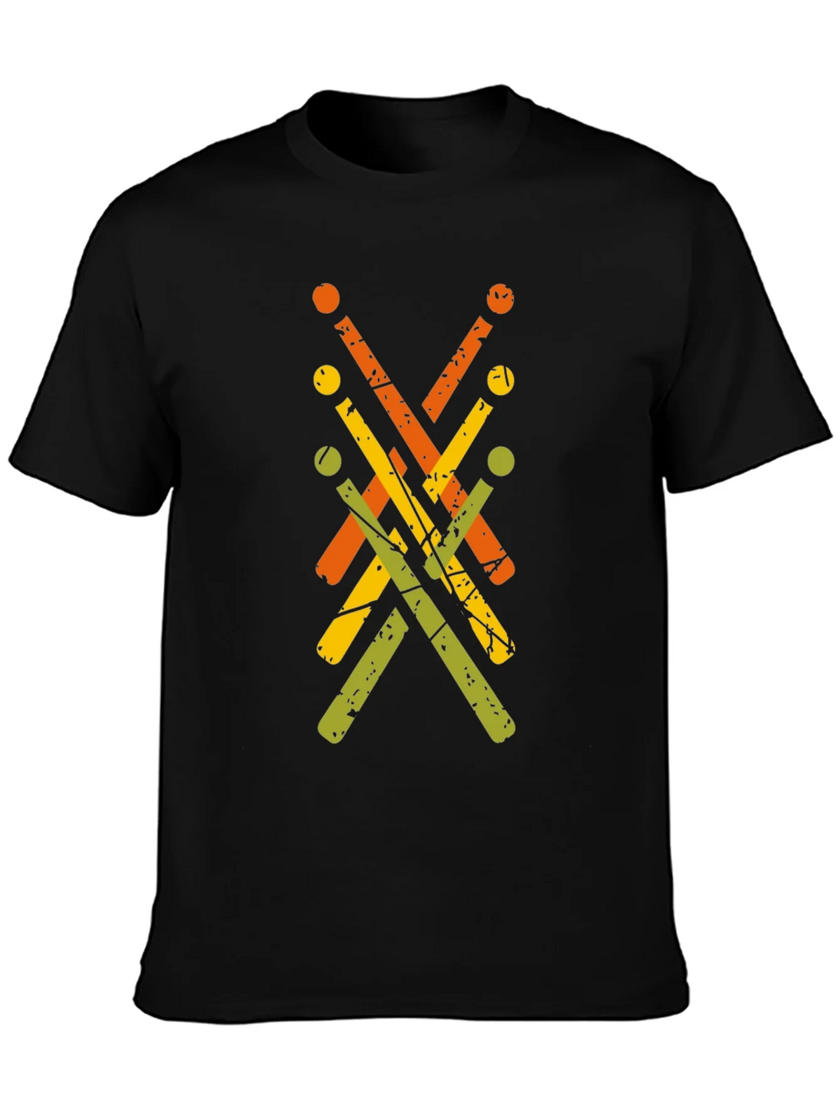 Retro Drumsticks Graphic Tee product image 3